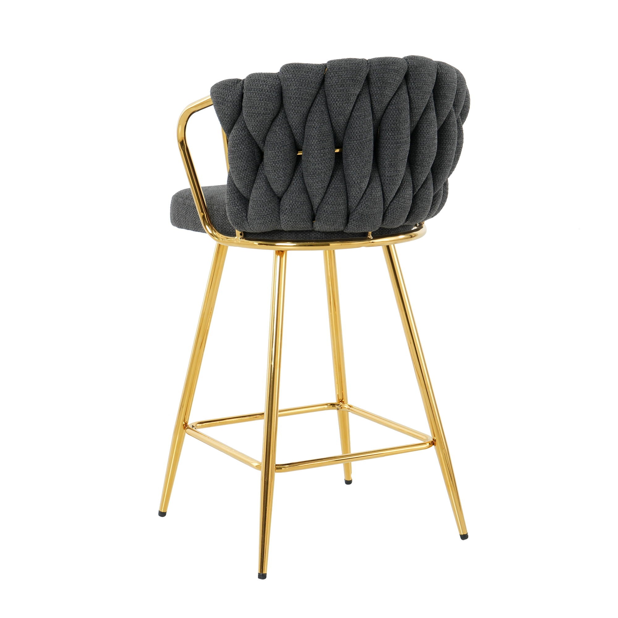 Modern Design High Stool With Plated Legs (Set of 2) - Best Buy Furniture