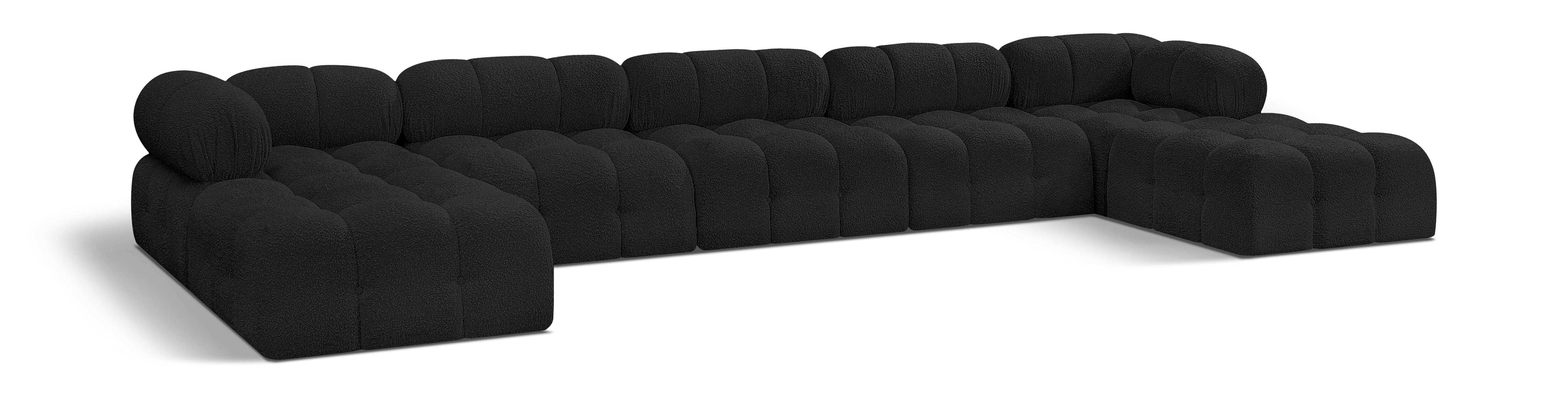 Ames - 7 Piece Fabric Modular U-Shaped Sectional - Best Buy Furniture