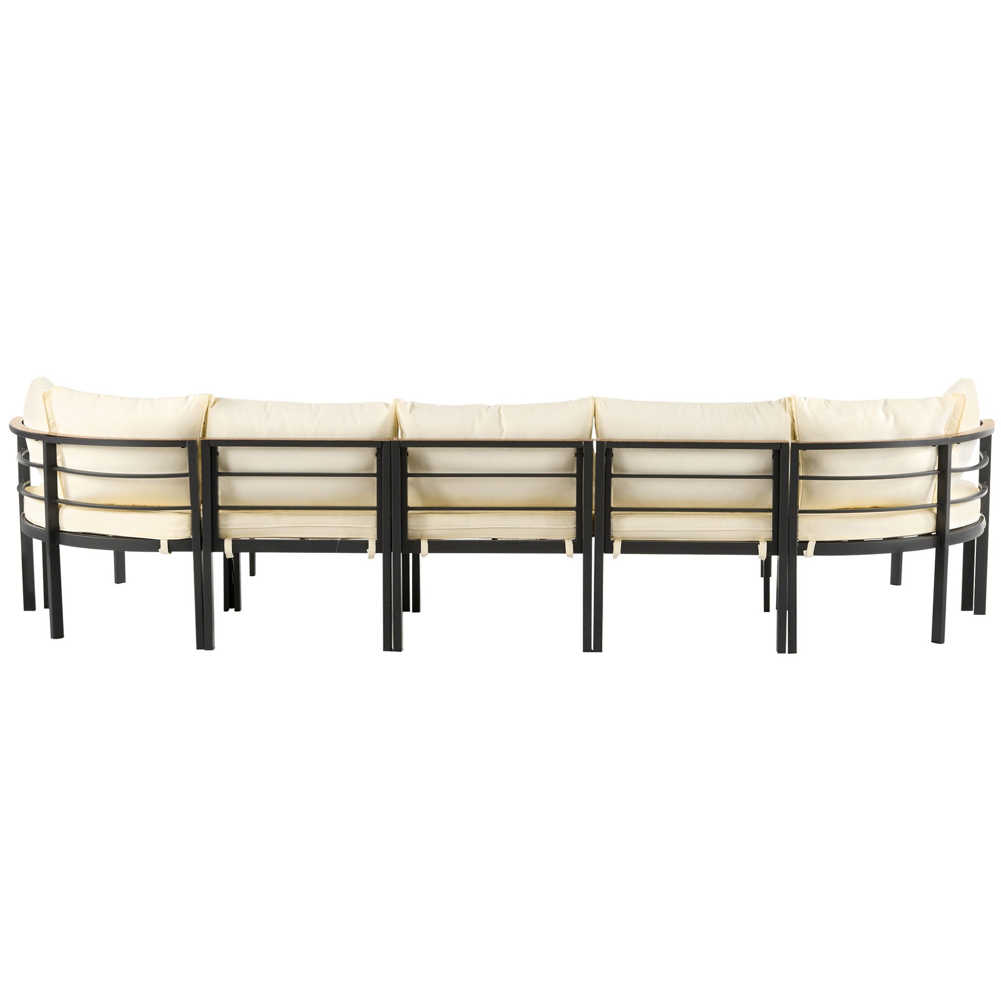 Outdoor Sectional Sofa Set Patio Seating Group With Cushions - Best Buy Furniture