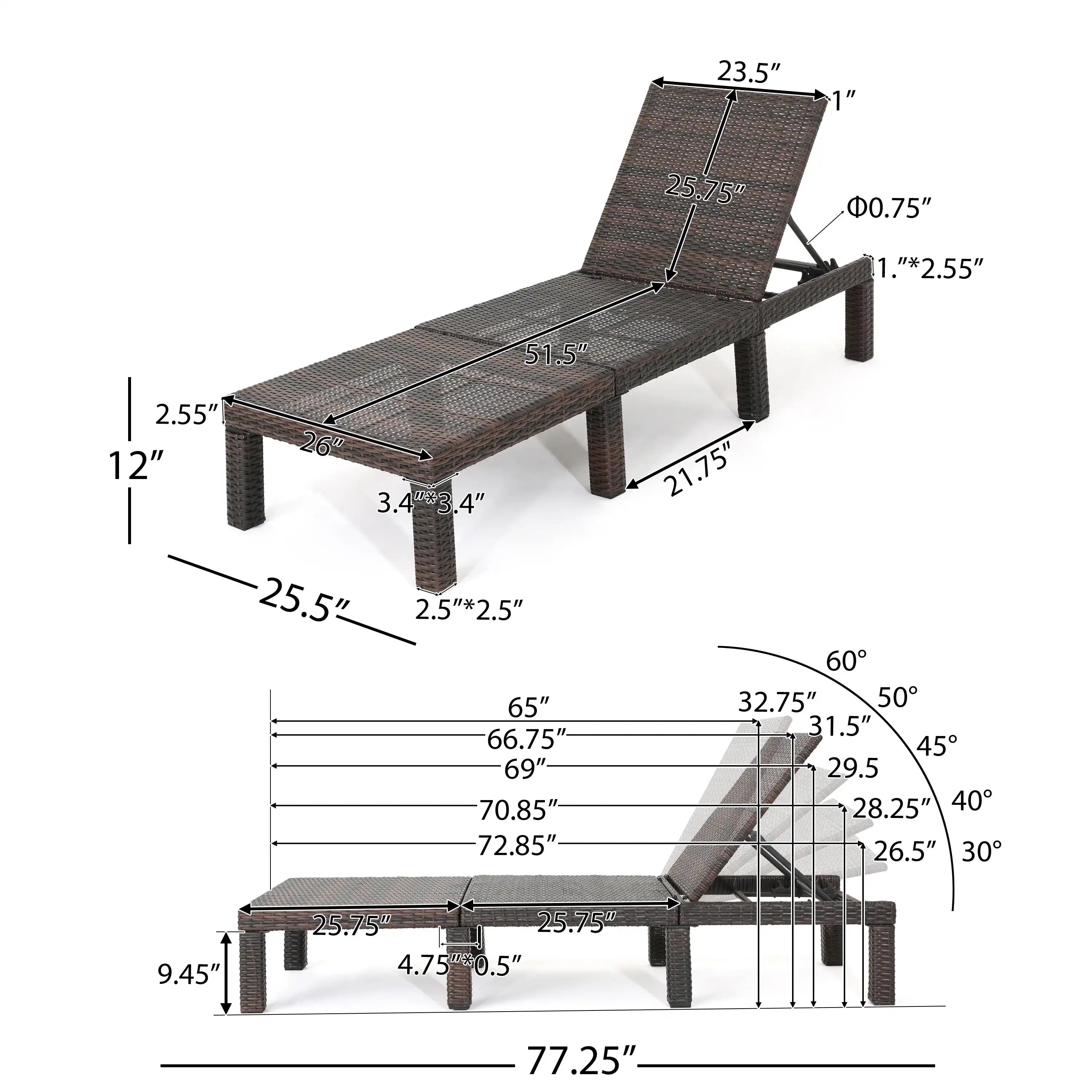 JAMAICA CHAISE LOUNGE WITHOUT CUSHION - Best Buy Furniture