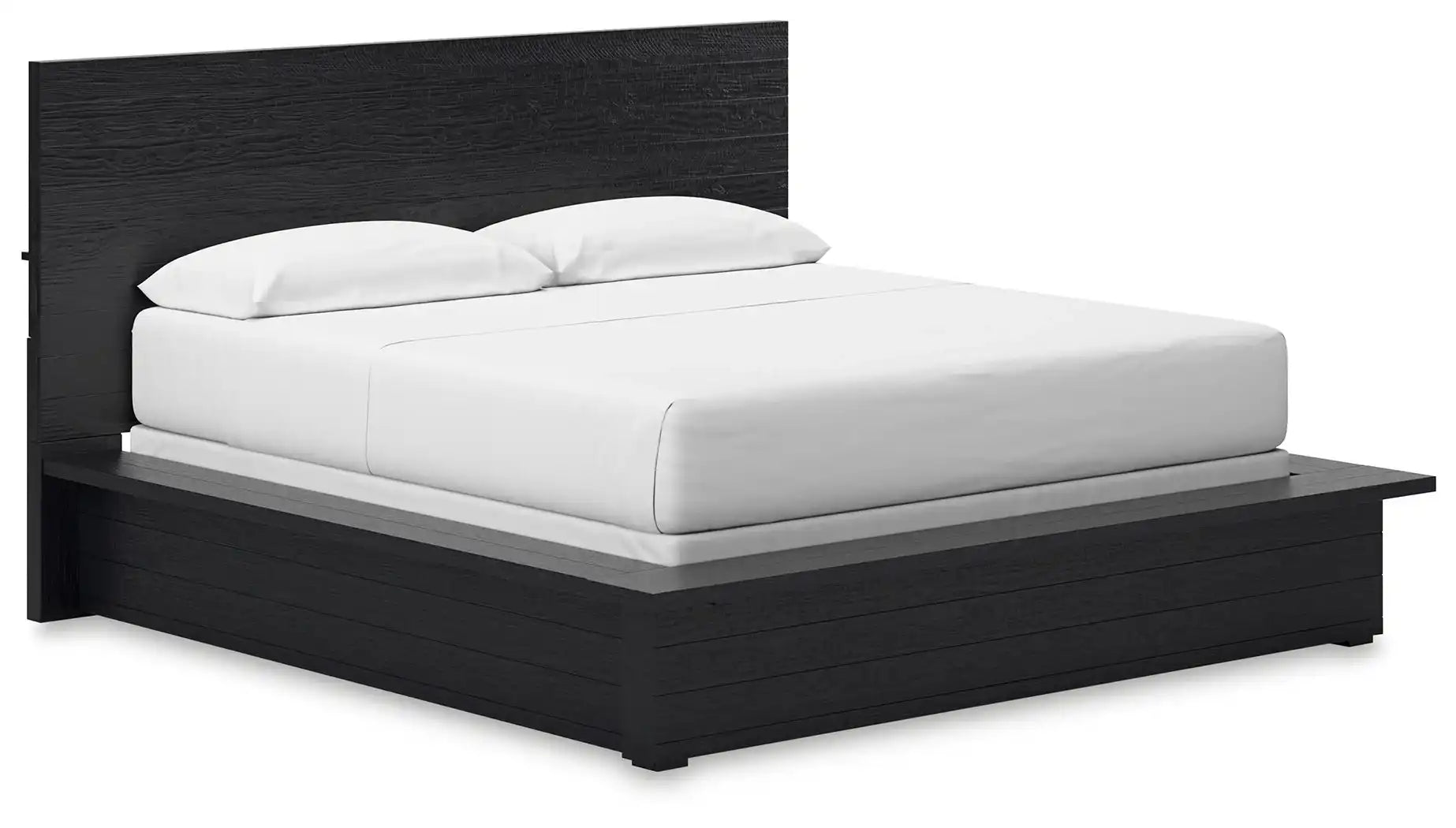Londer - California King Panel Bed - Black - Best Buy Furniture