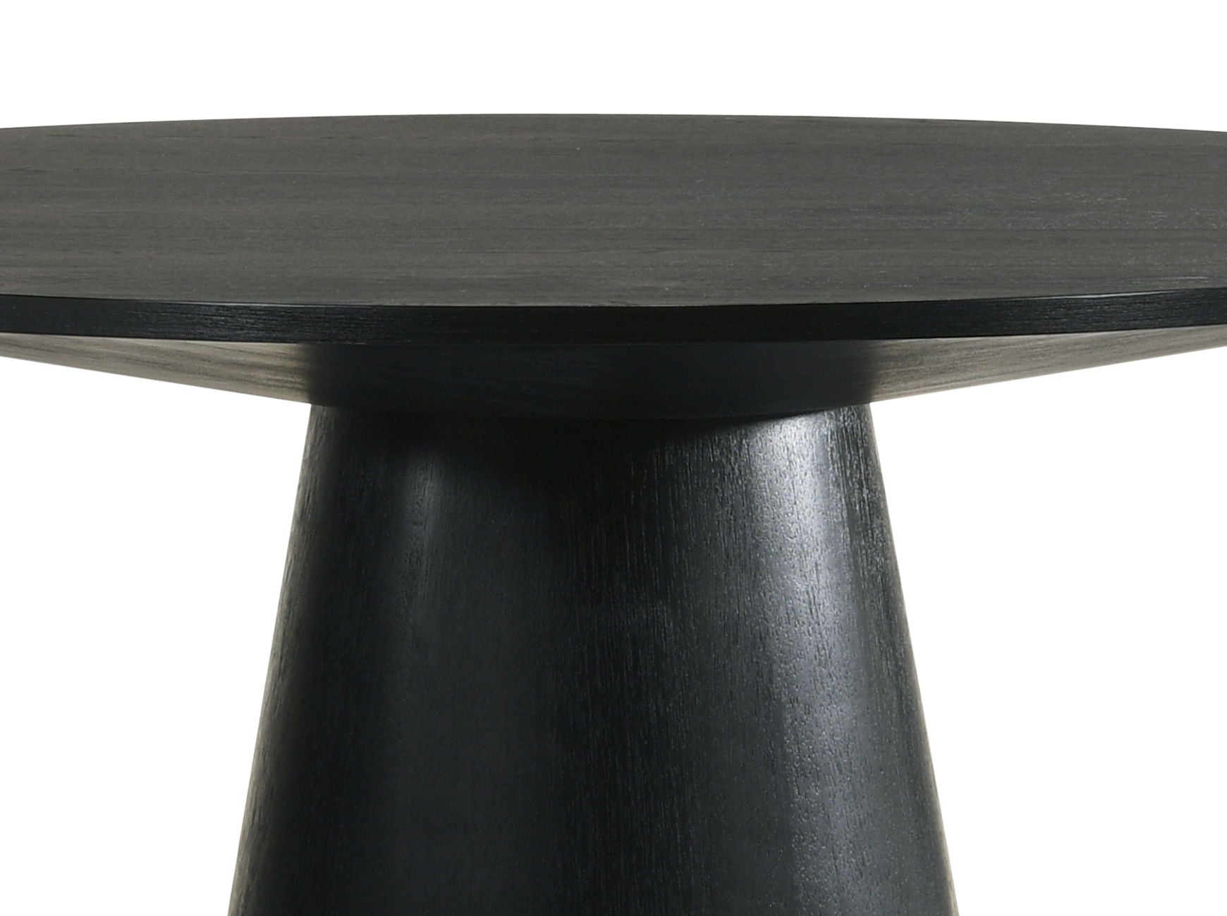 Froja - Manufactured Wood Round Dining Table - Black - Best Buy Furniture