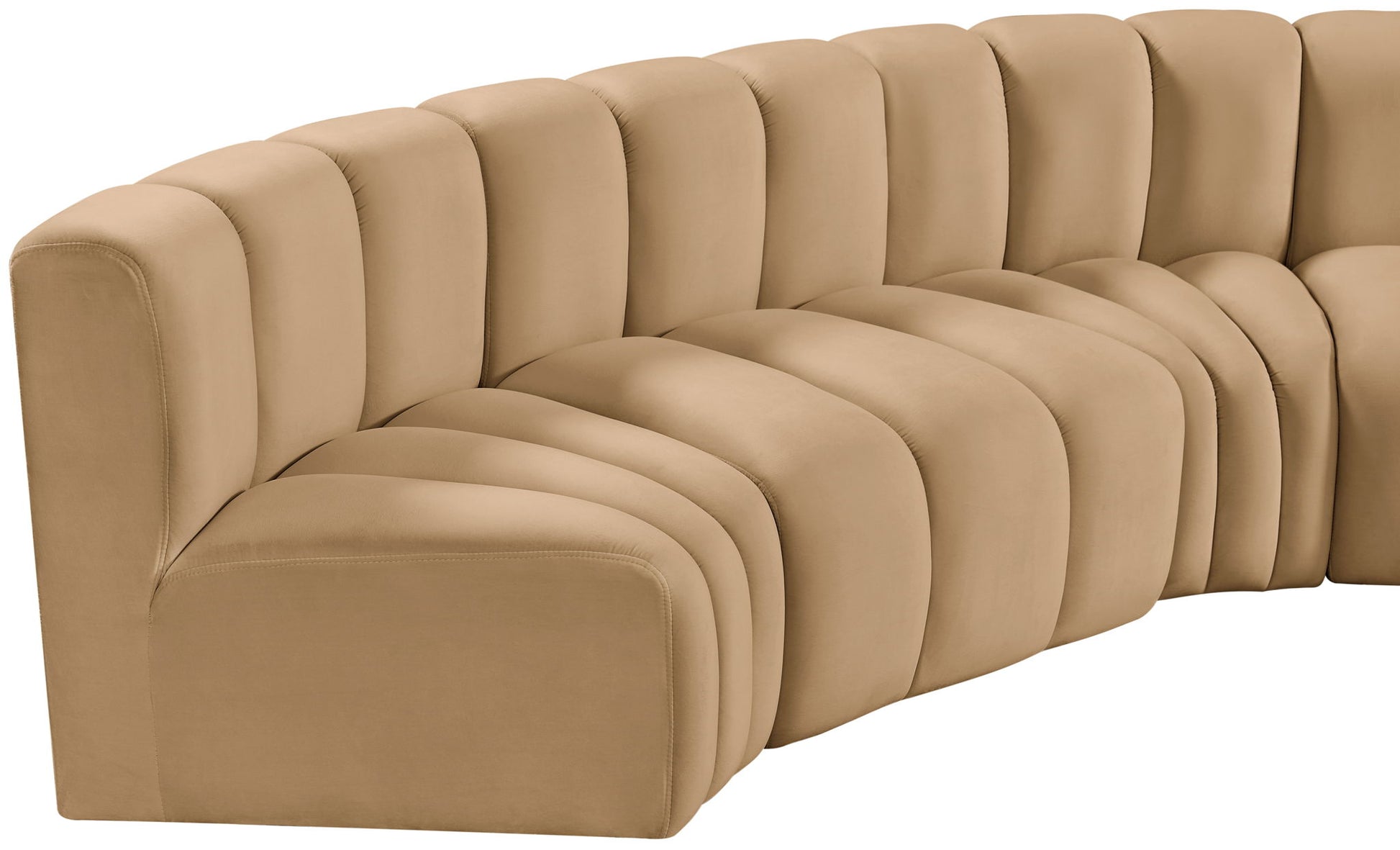 Arc - Velvet Modular U-Shaped Sectional - Best Buy Furniture