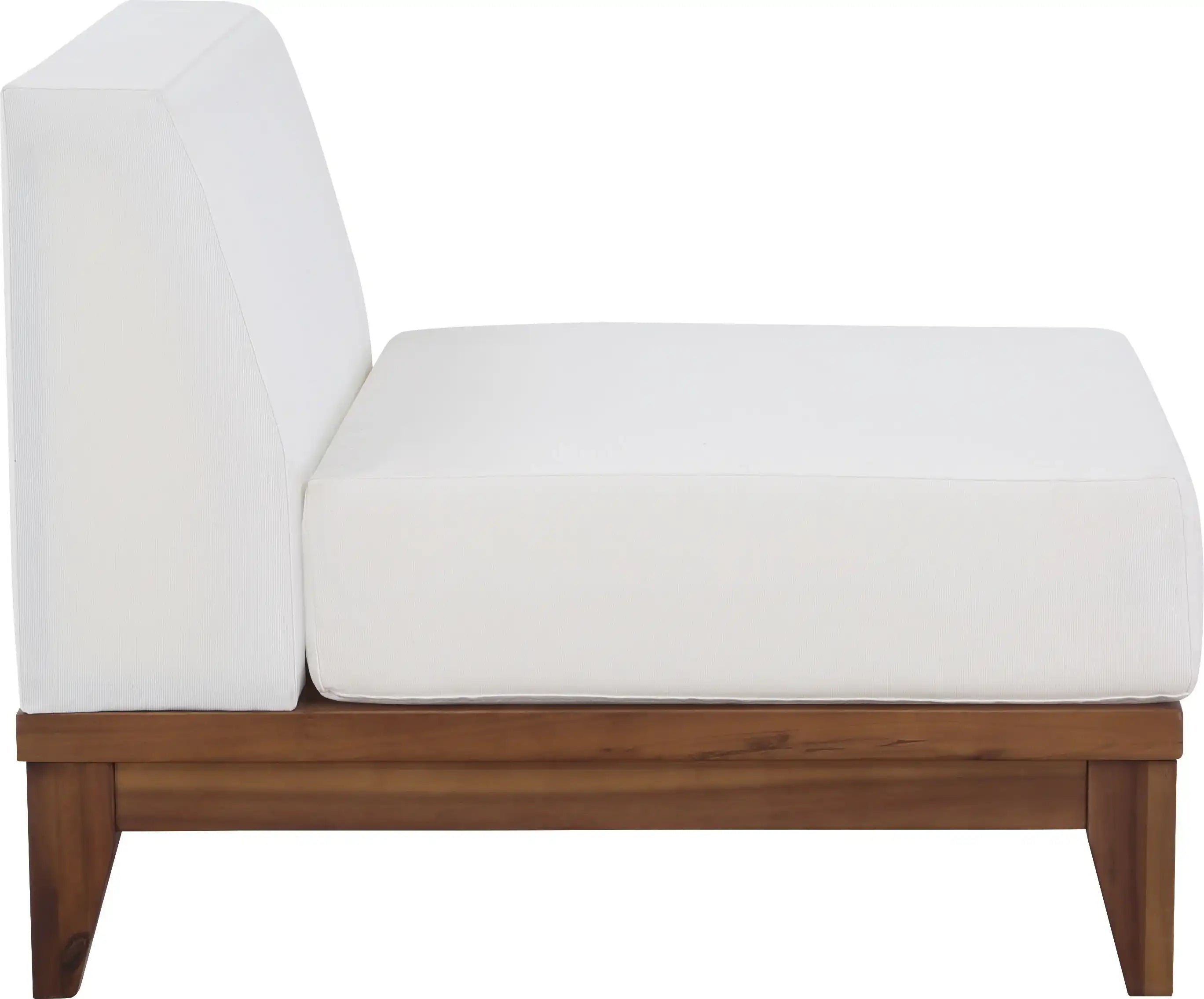Rio - Armless Chair - Off White - Best Buy Furniture