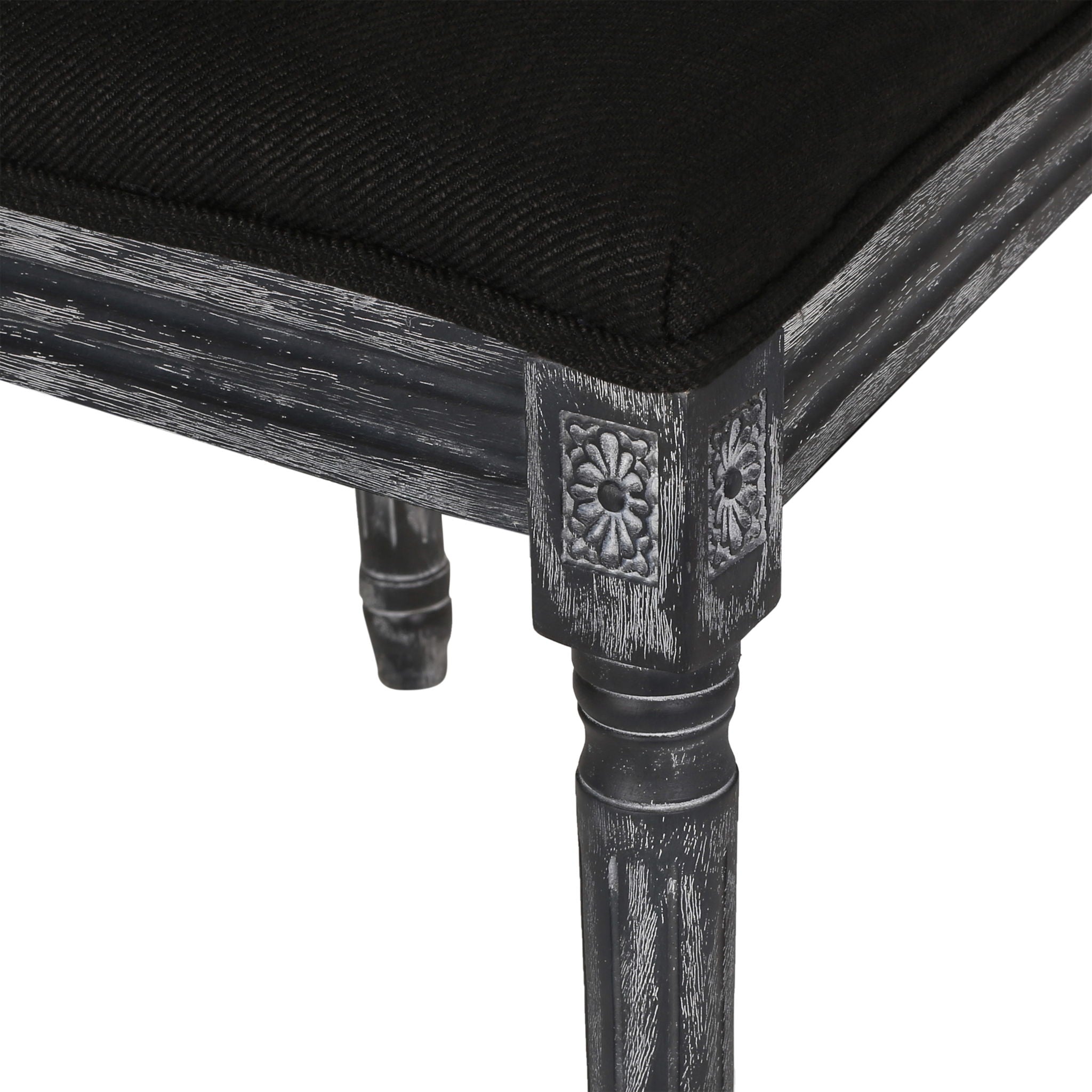 French Country Dining Chair With Rectangular Cane Backrest And Smooth Upholstered Seating - Best Buy Furniture