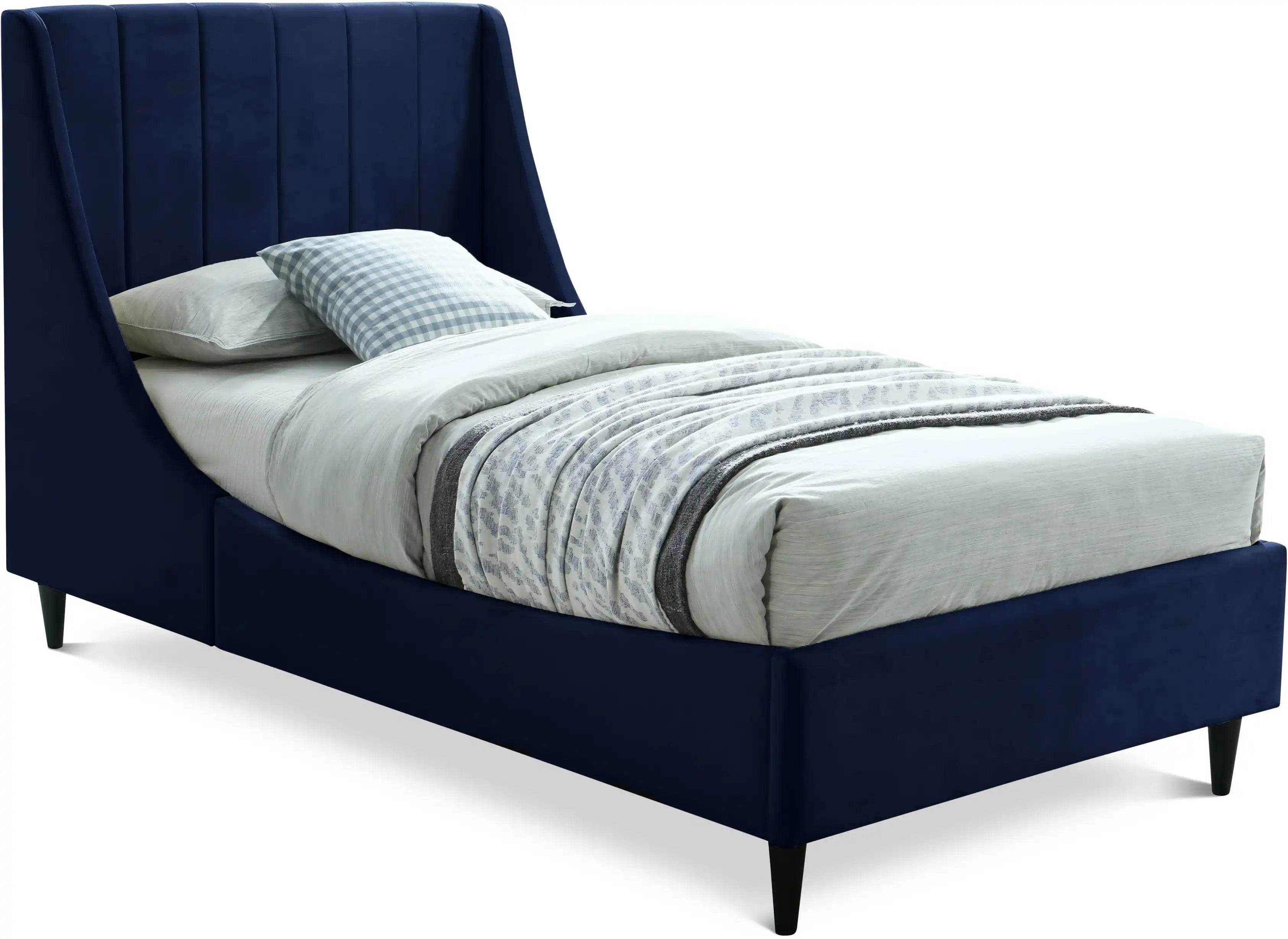 Eva - Velvet Bed - Best Buy Furniture
