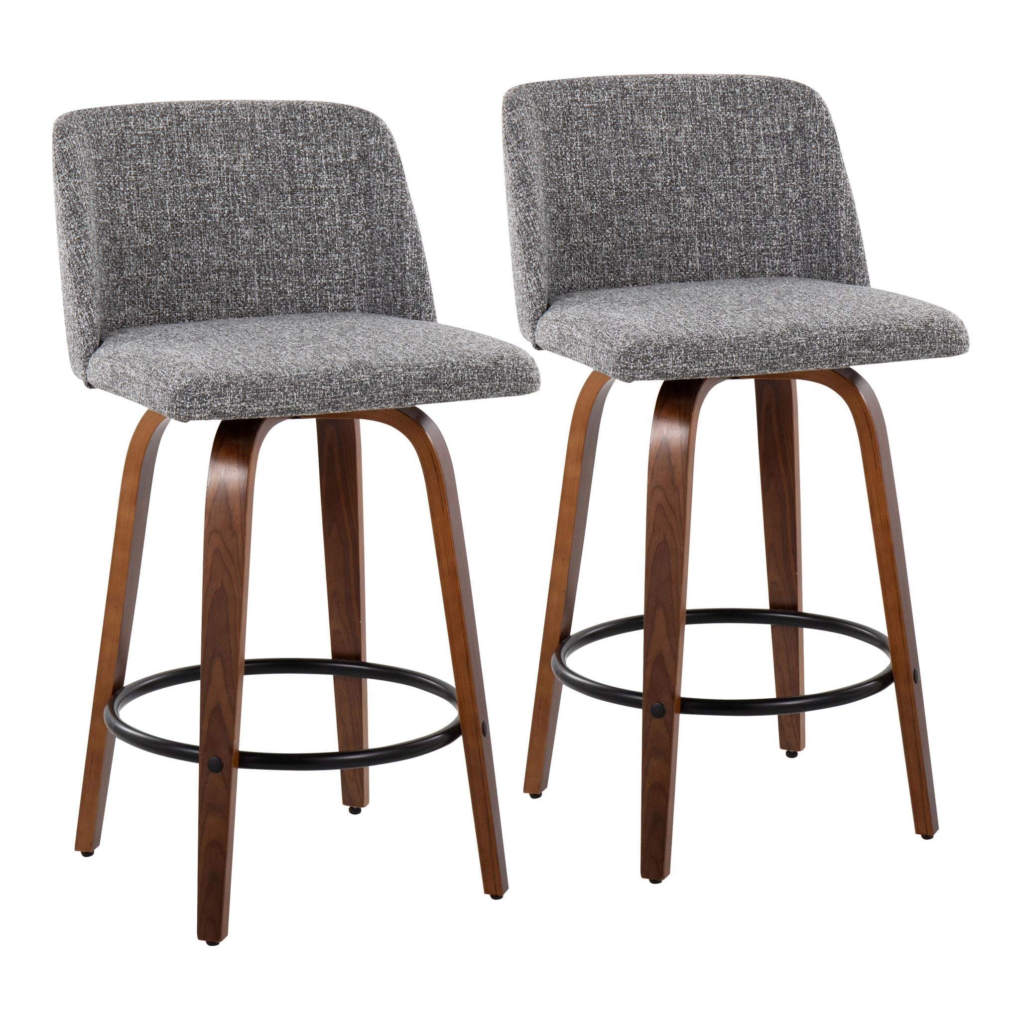 Toriano - Mid Century Modern, Counter Stool (Set of 2) - Best Buy Furniture
