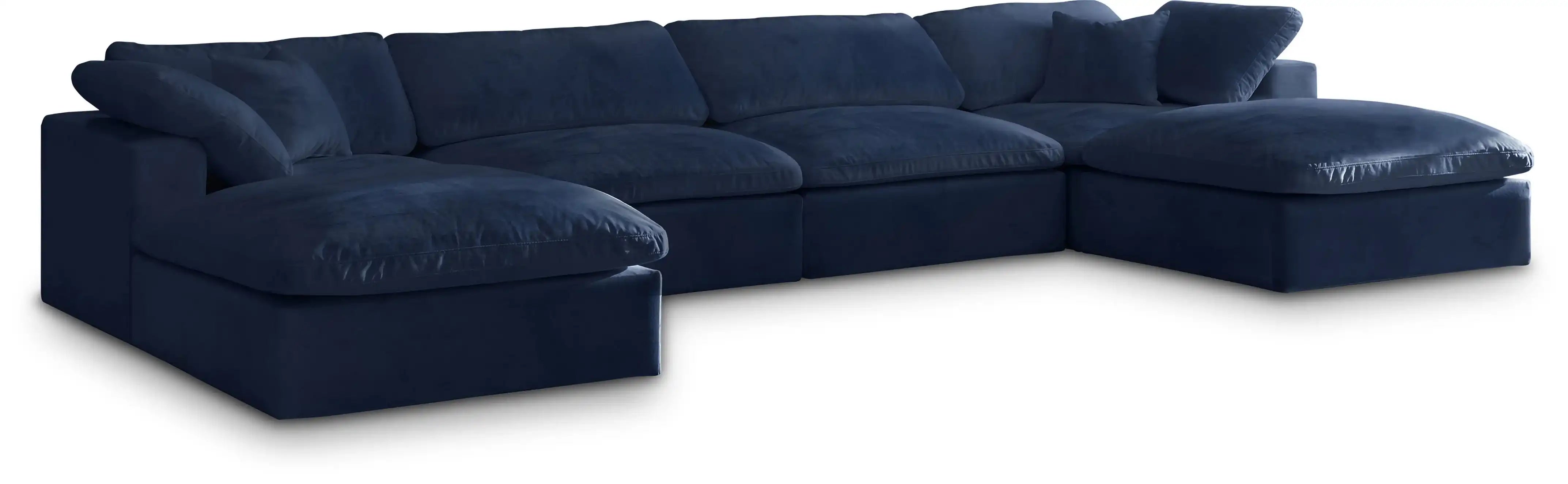 Cozy - 6 Piece Modular Double Chaise Sectional - Best Buy Furniture