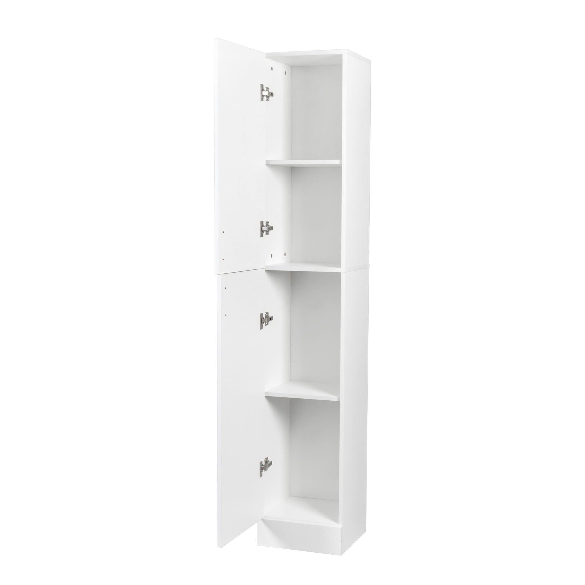 Freestanding Cabinet With Inadjustable Shelves And Two Doors For Kitchen, Dining Room - White - Best Buy Furniture