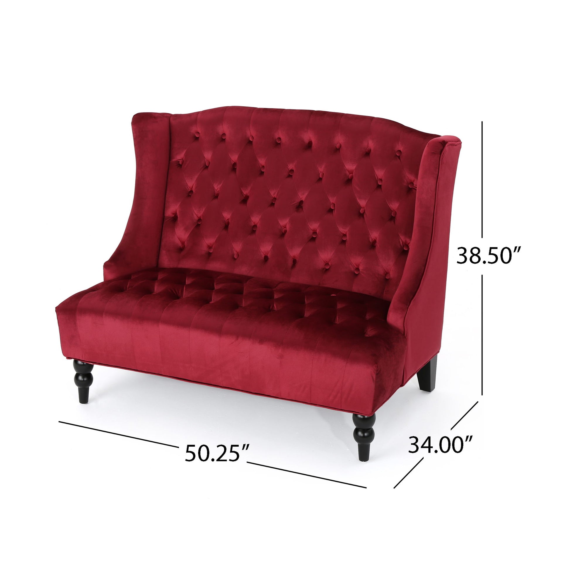Nurturing - Upholstered Loveseat With Wing Back And Diamond Tufting - Best Buy Furniture