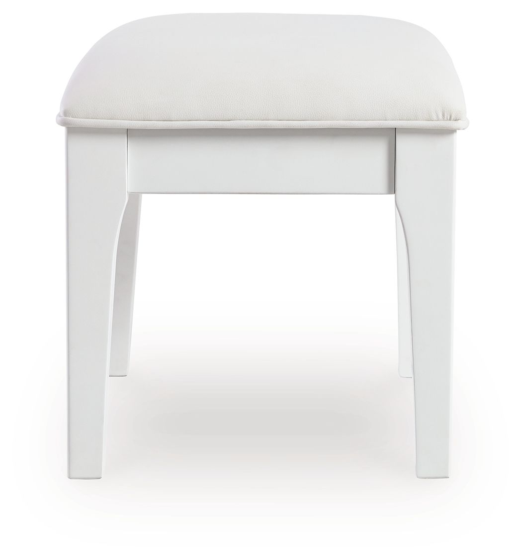 Chalanna - Vanity Stool - White - Best Buy Furniture