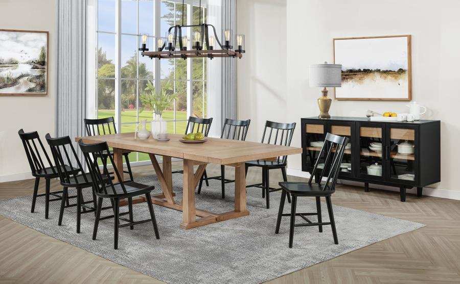 Middleton - 106" Extension Leaf Dining Set - Best Buy Furniture