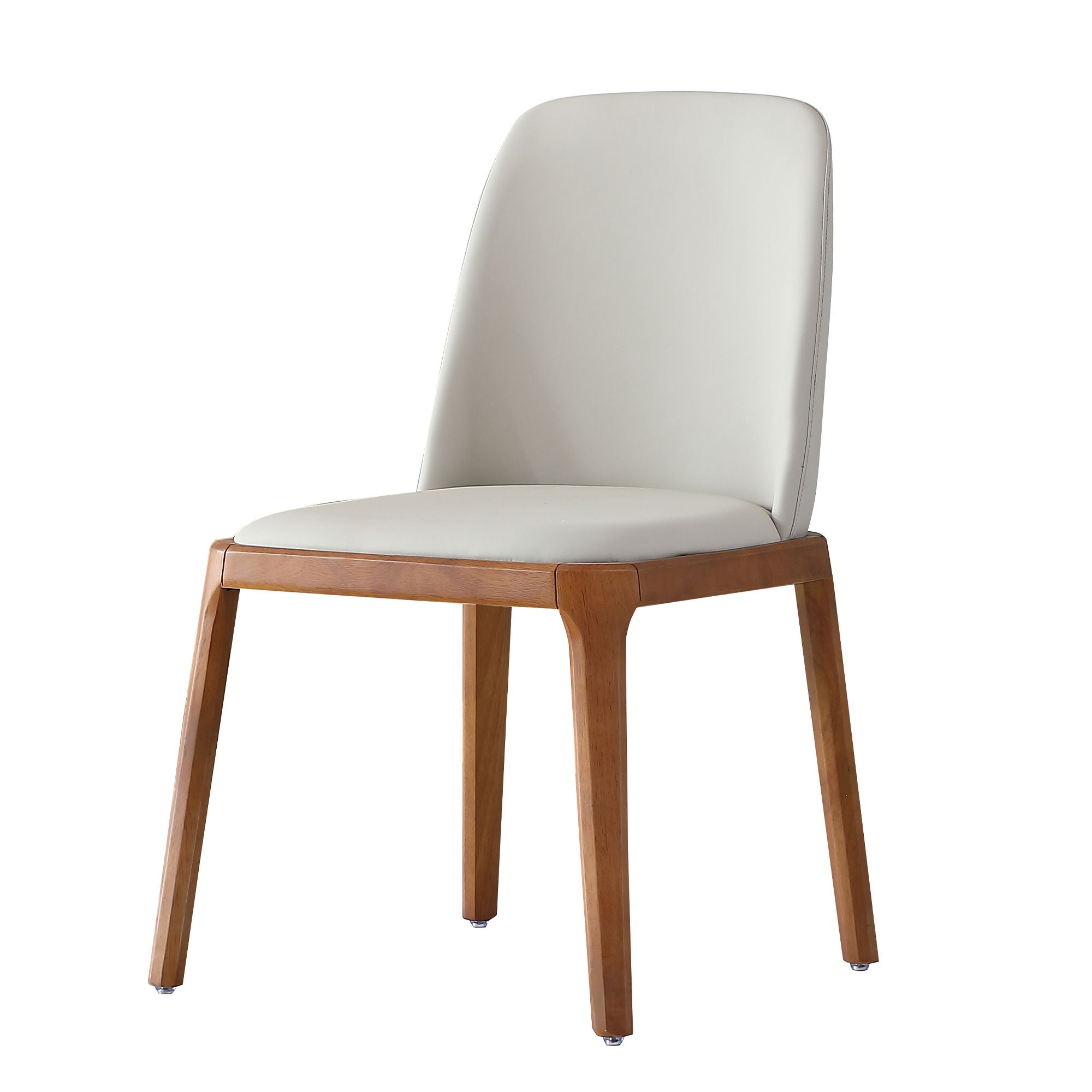 Modern Dining Chairs, Wooden Legs (Set of 2) - Gray - Best Buy Furniture