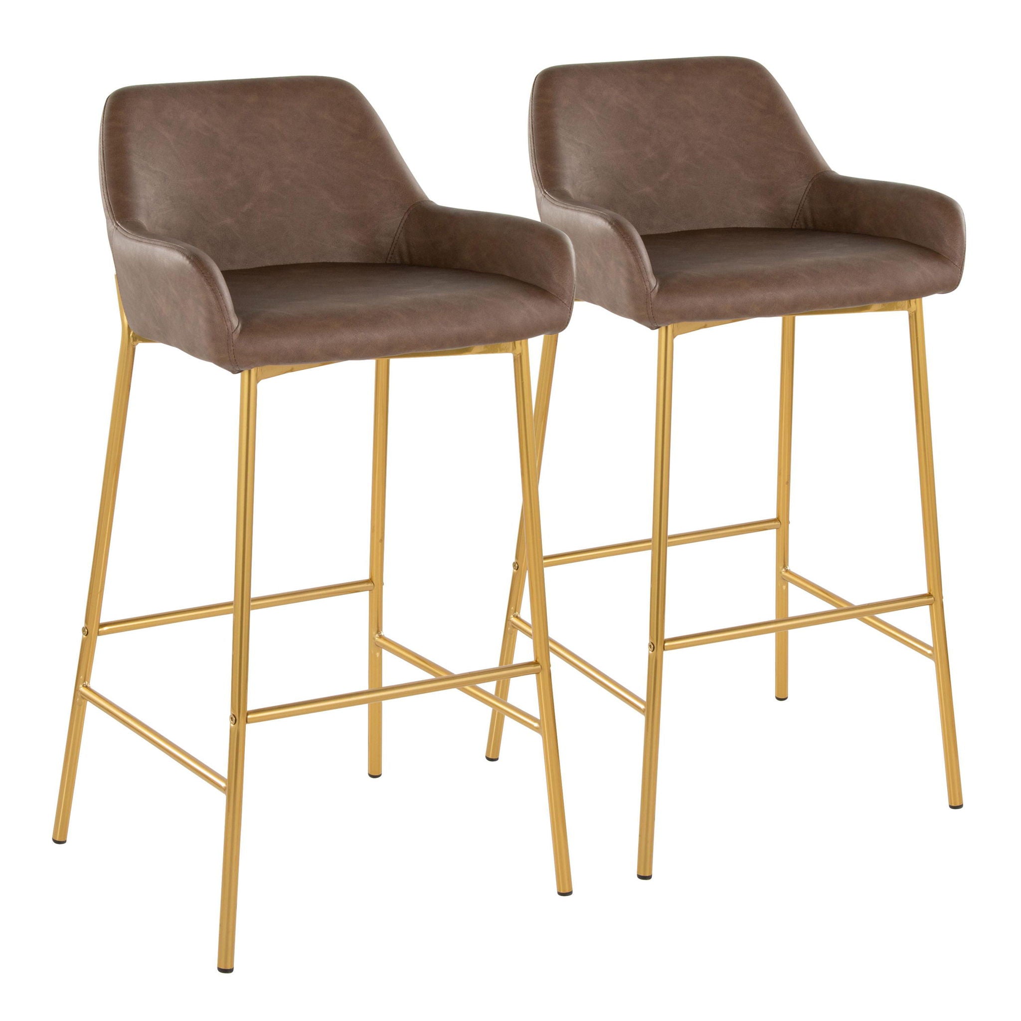 Daniella - Contemporary / Glam Fixed Height Bar Stool (Set of 2) - Best Buy Furniture