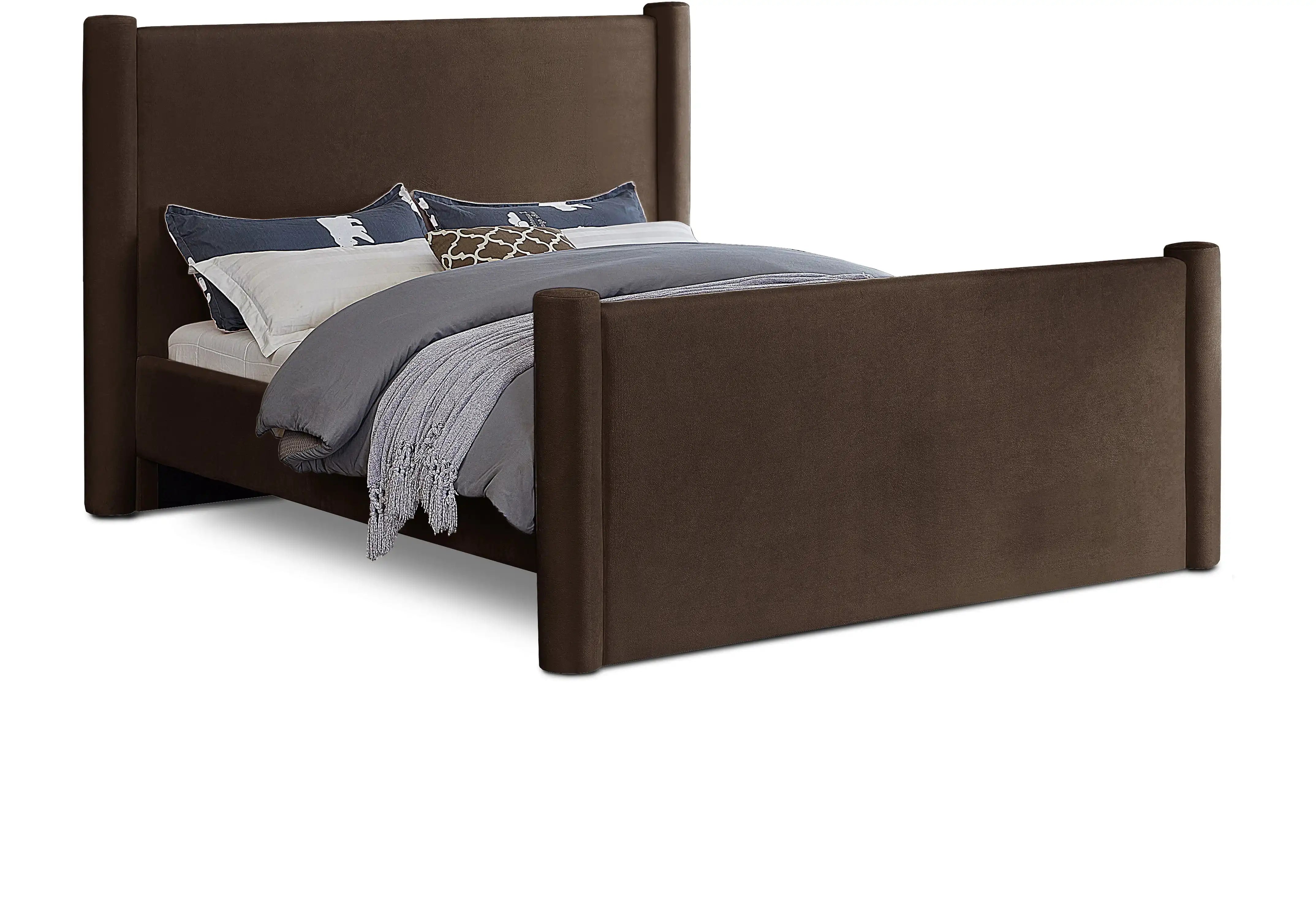 Elias - Velvet Bed - Best Buy Furniture