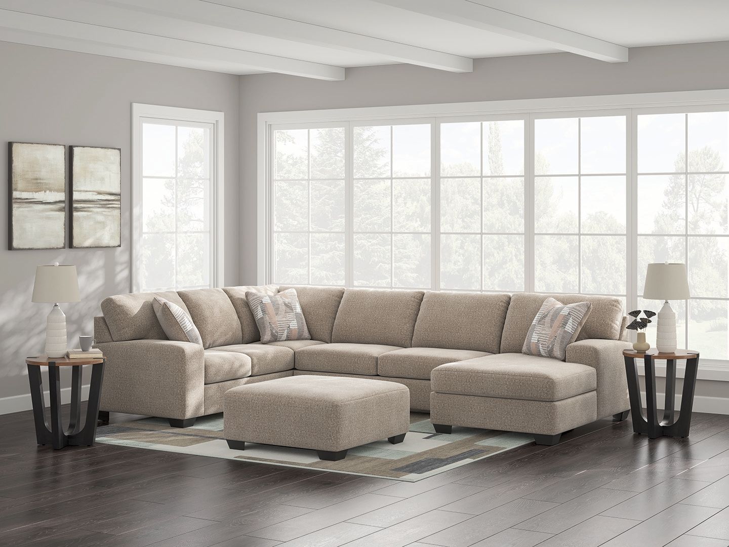 Newellen - Sectional - Best Buy Furniture