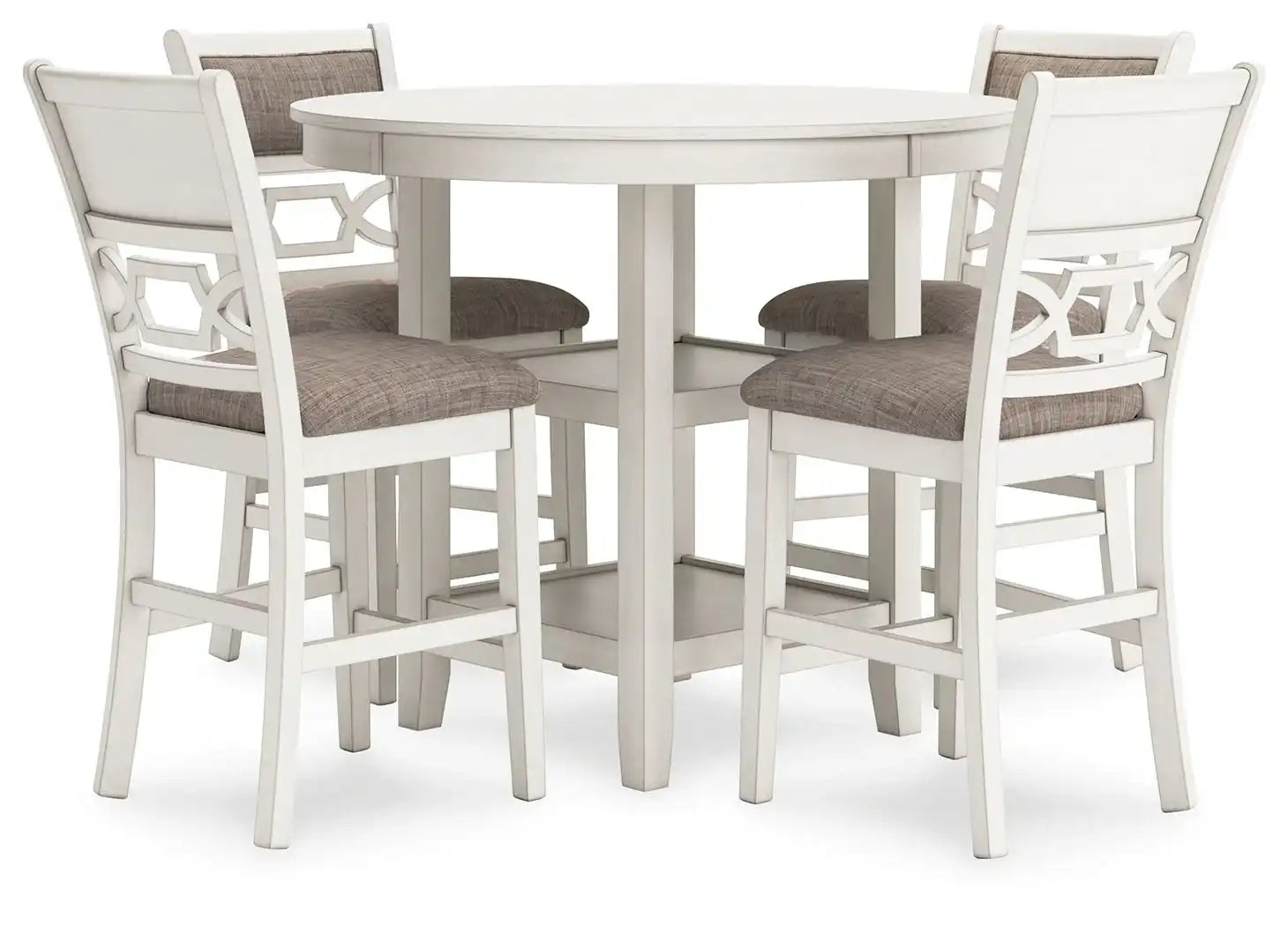 Erinberg - Dining Room Counter Table Set (Set of 5) - Antique White - Best Buy Furniture