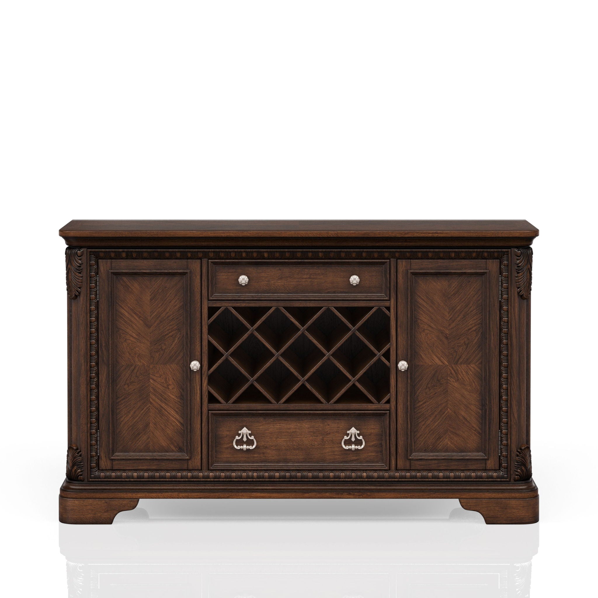 Traditional Server - Mahogany - Best Buy Furniture