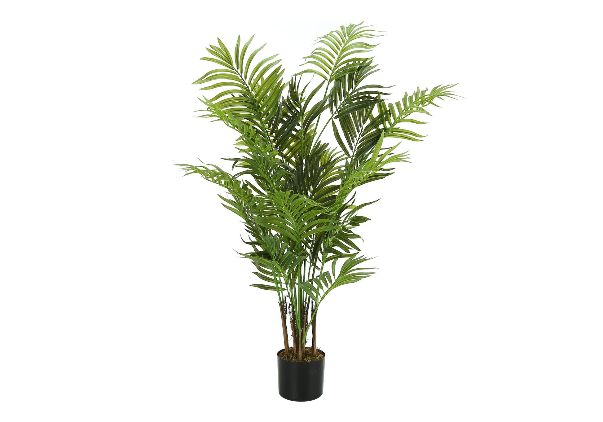 47" Tall, Artificial Plant, Areca Palm Tree, Indoor, Faux, Fake, Floor, Greenery, Potted, Real Touch, Decorative - Green / Black - Best Buy Furniture