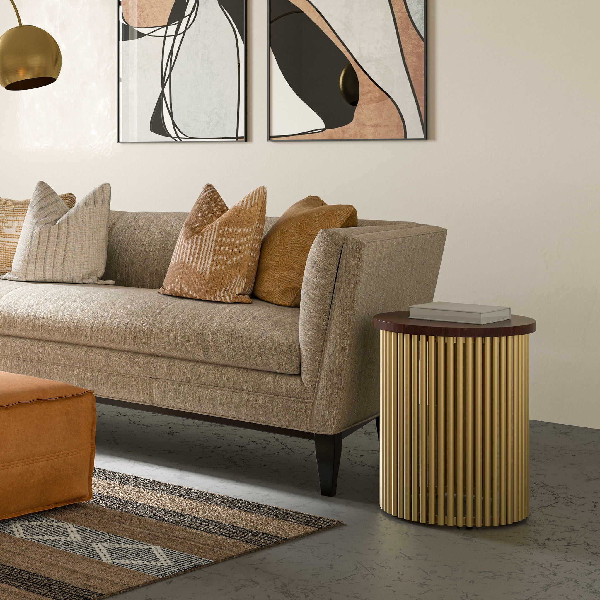 Demy - Handcrafted Metal Accent Table - Best Buy Furniture