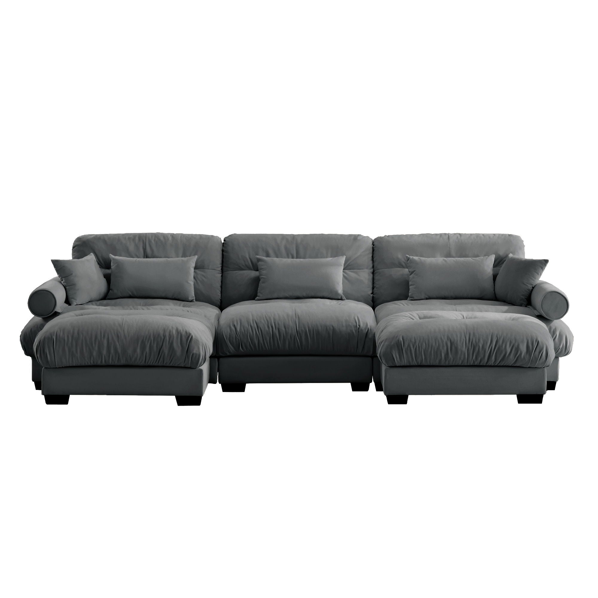 Super Comfort Oversized Modular Sectional Sofa With Movable Ottoman - Best Buy Furniture