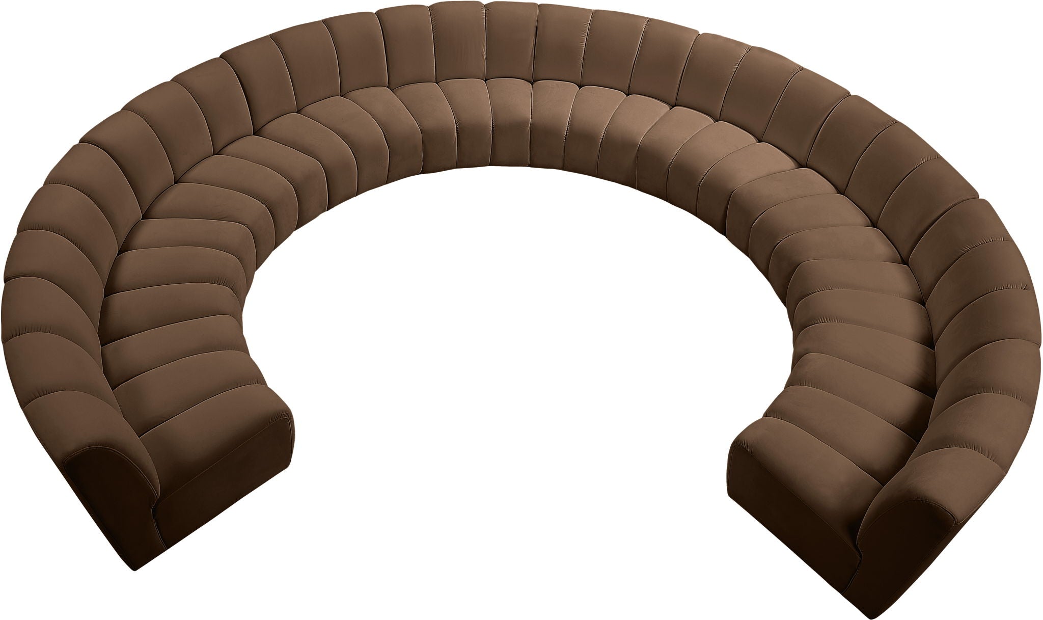 Infinity - 10 Piece Velvet Modular Sectional - Best Buy Furniture