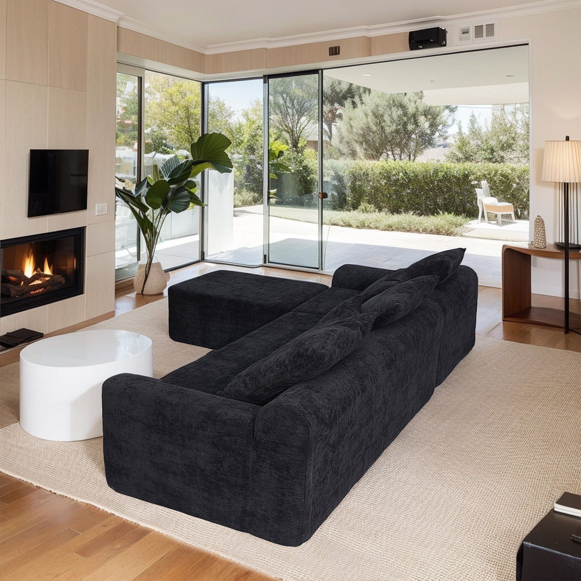 Modern L Shaped Sectional Sofa With Adjustable Configurations - Best Buy Furniture