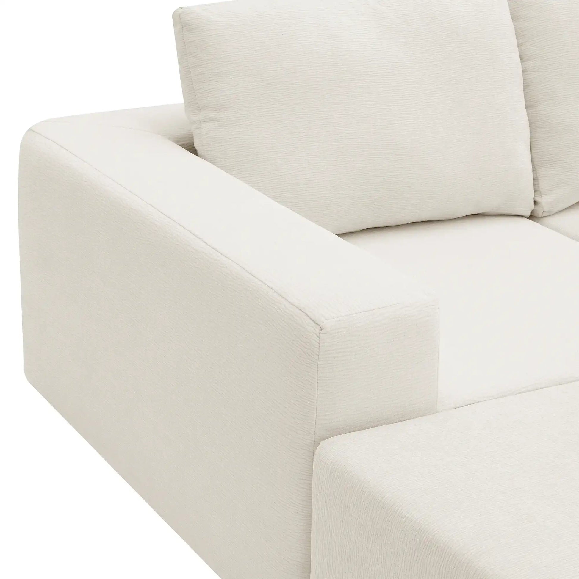 Luxury Cloud Modular U Shaped Sectional Sofa with Ottoman Compressed Foam - Best Buy Furniture