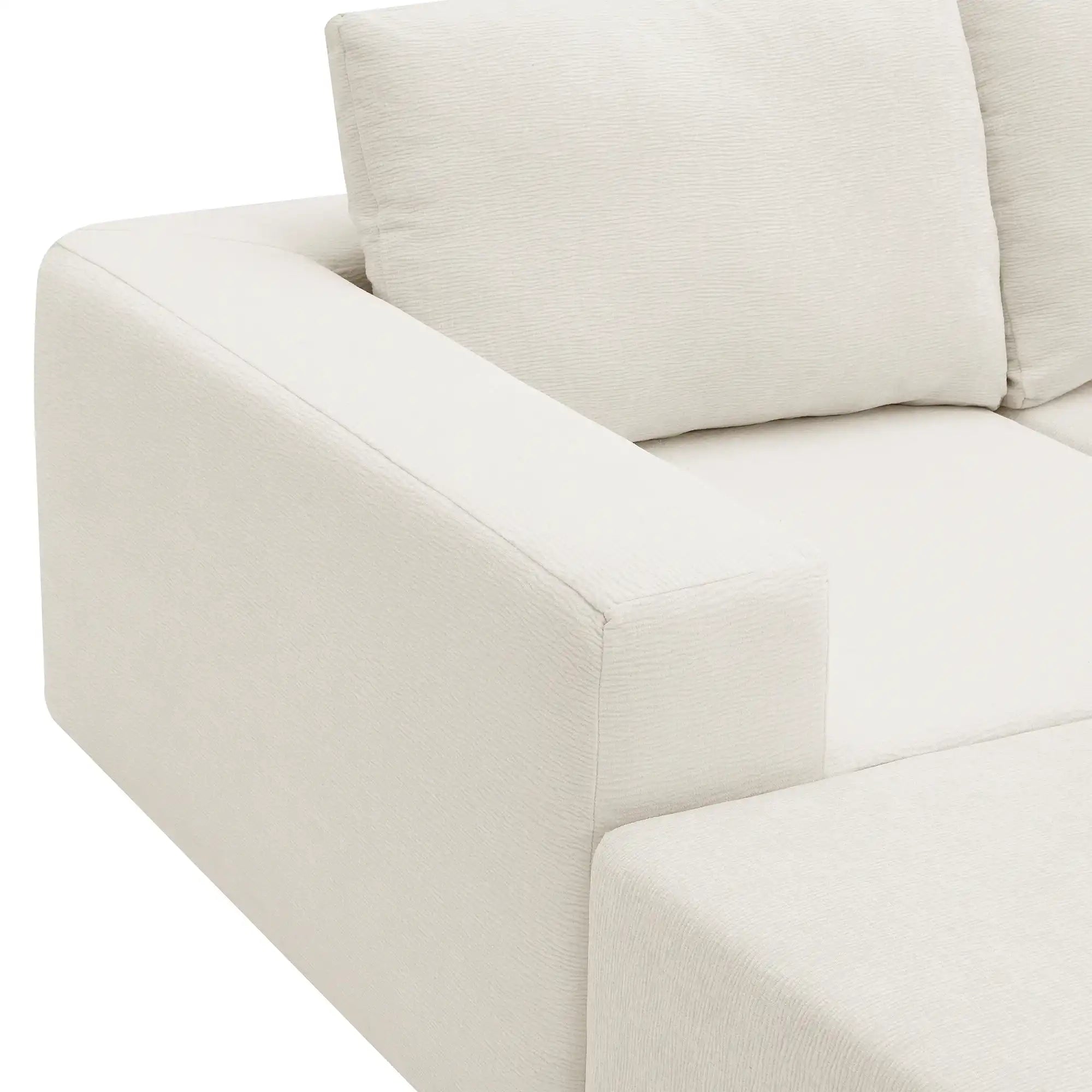 Luxury Cloud Modular U Shaped Sectional Sofa with Ottoman Compressed Foam - Best Buy Furniture
