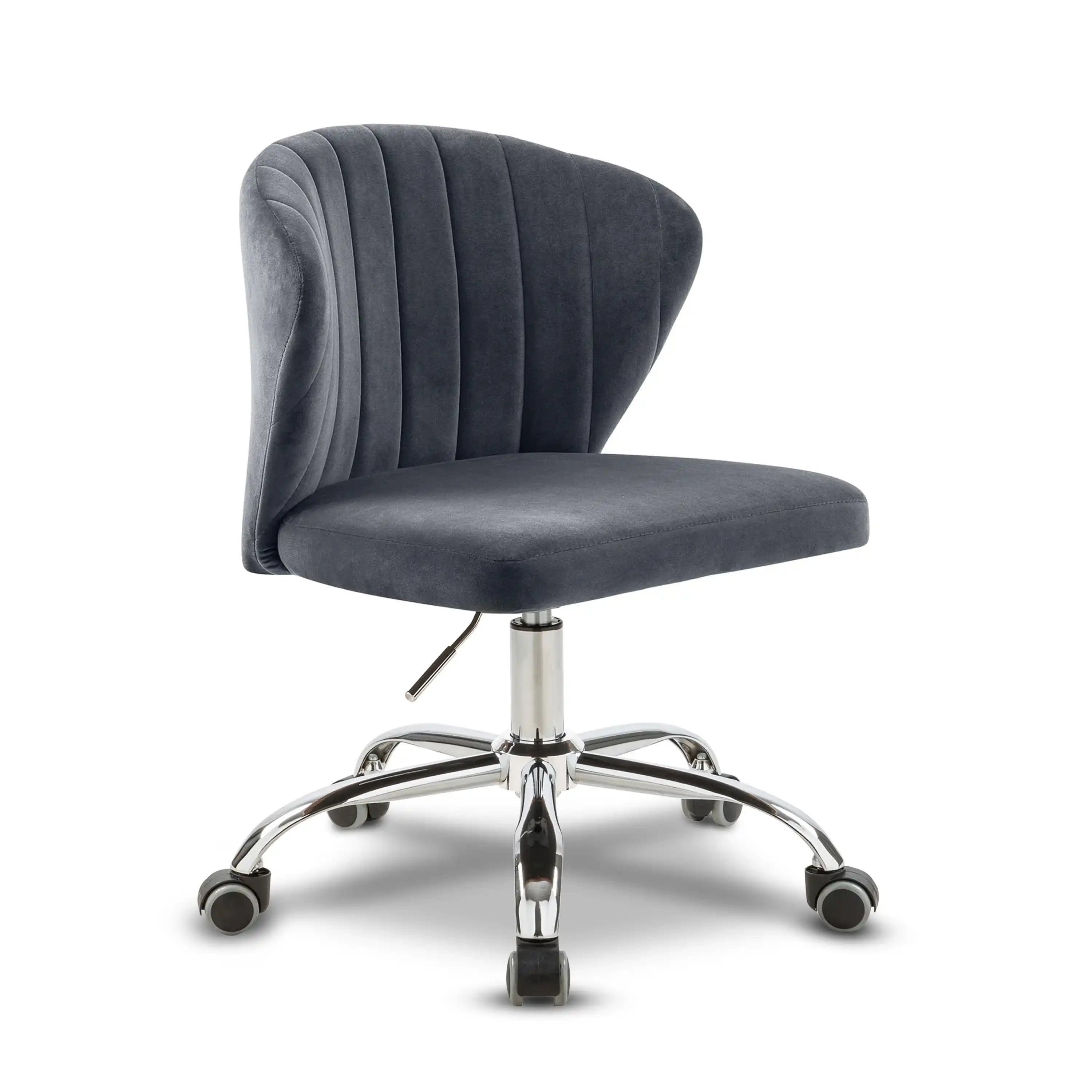 Finley - Office Chair with Chrome Legs - Best Buy Furniture