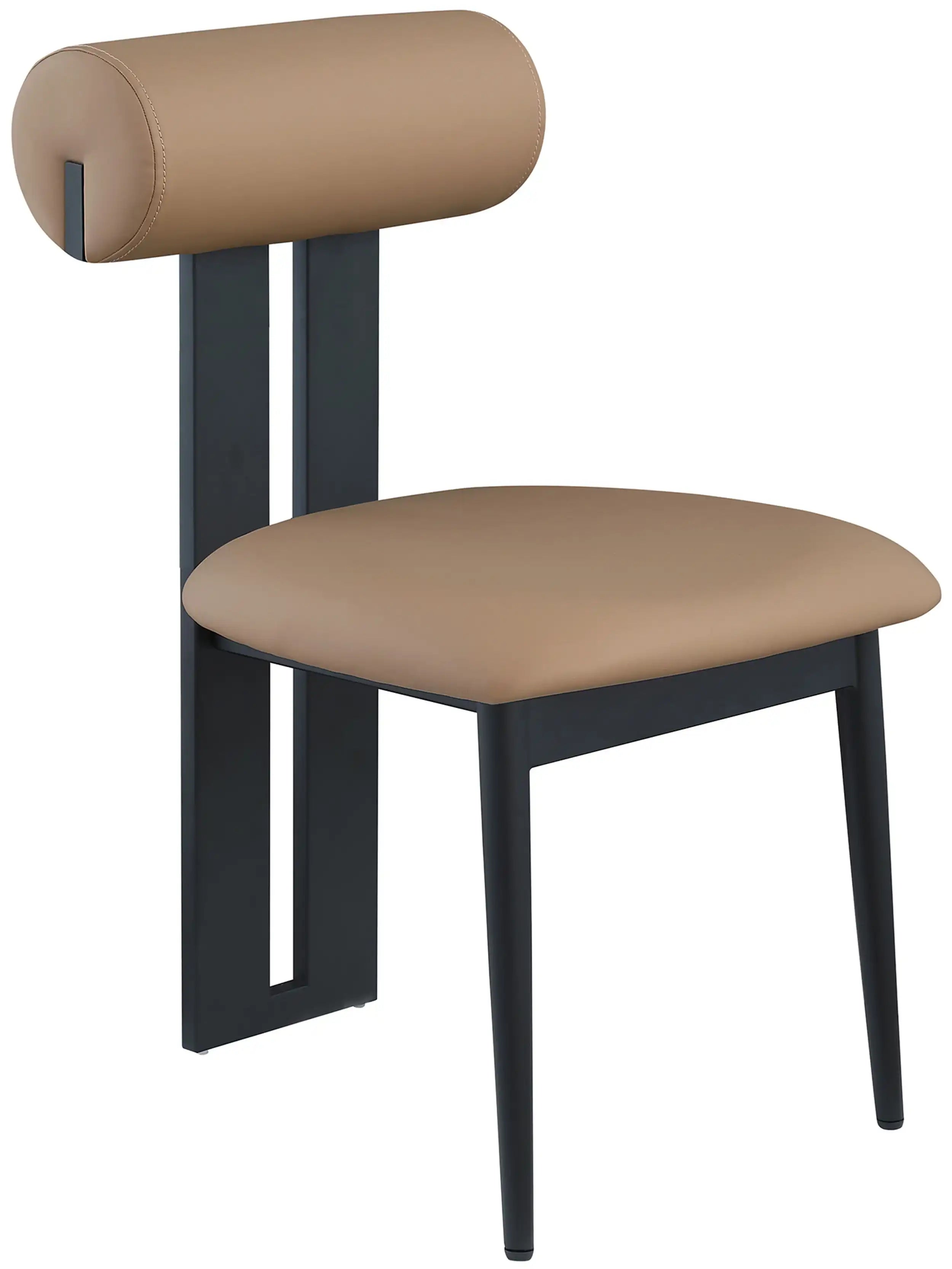 Dario - Faux Leather Dining Chair With Black Frame (Set of 2) - Best Buy Furniture