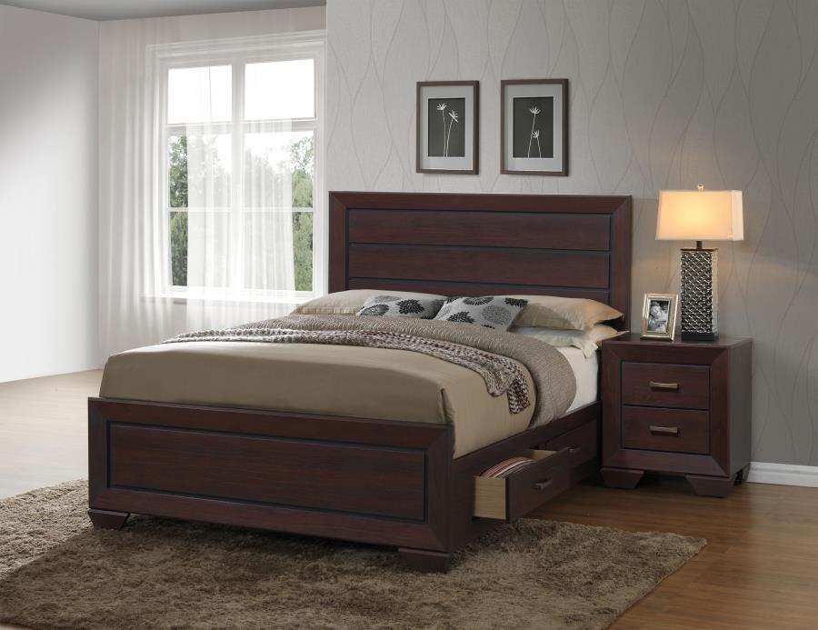 Kauffman - Wood Storage Panel Bed - Best Buy Furniture