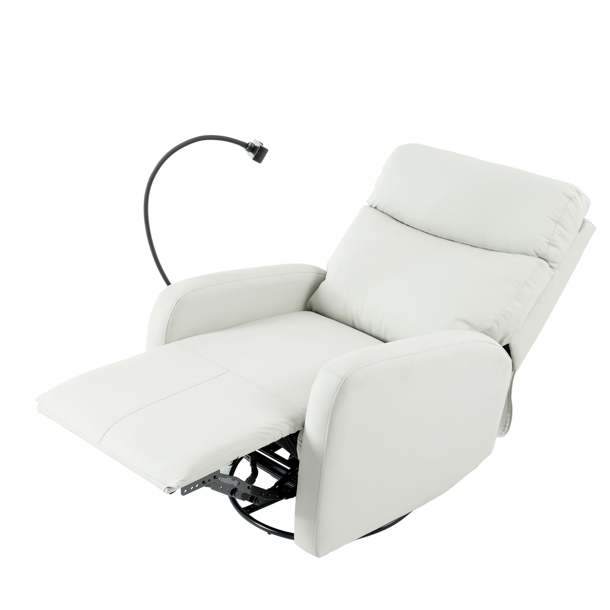 Rocking Recliner Chair, 360 Degree Swivel Nursery Rocking Chair, Glider Chair, Modern Small Rocking Swivel Recliner Chair For Bedroom, Living Room Chair Home Theater Seat, Phone Holder - Light Gray - Best Buy Furniture