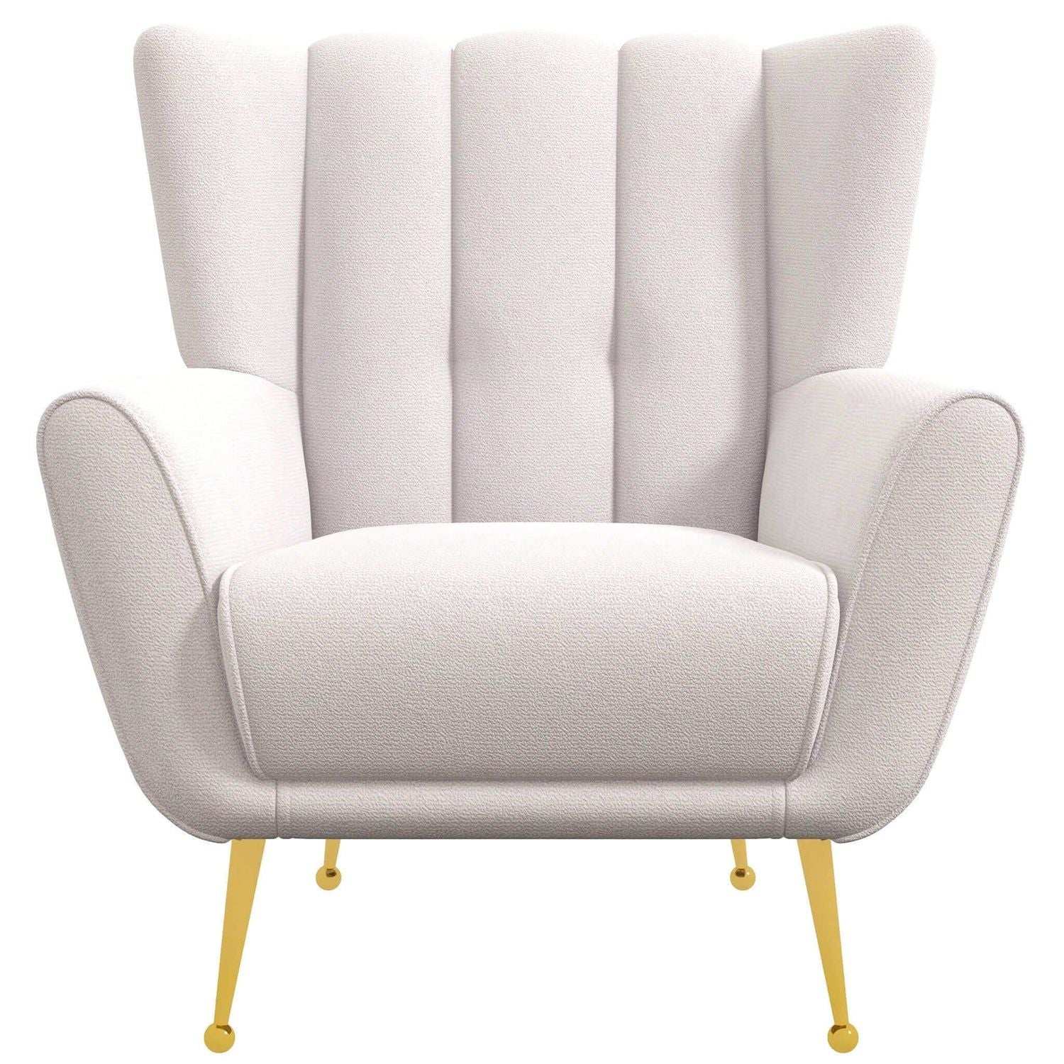 Gianna - Mid-Century Modern Tufted French Boucle Armchair - Best Buy Furniture