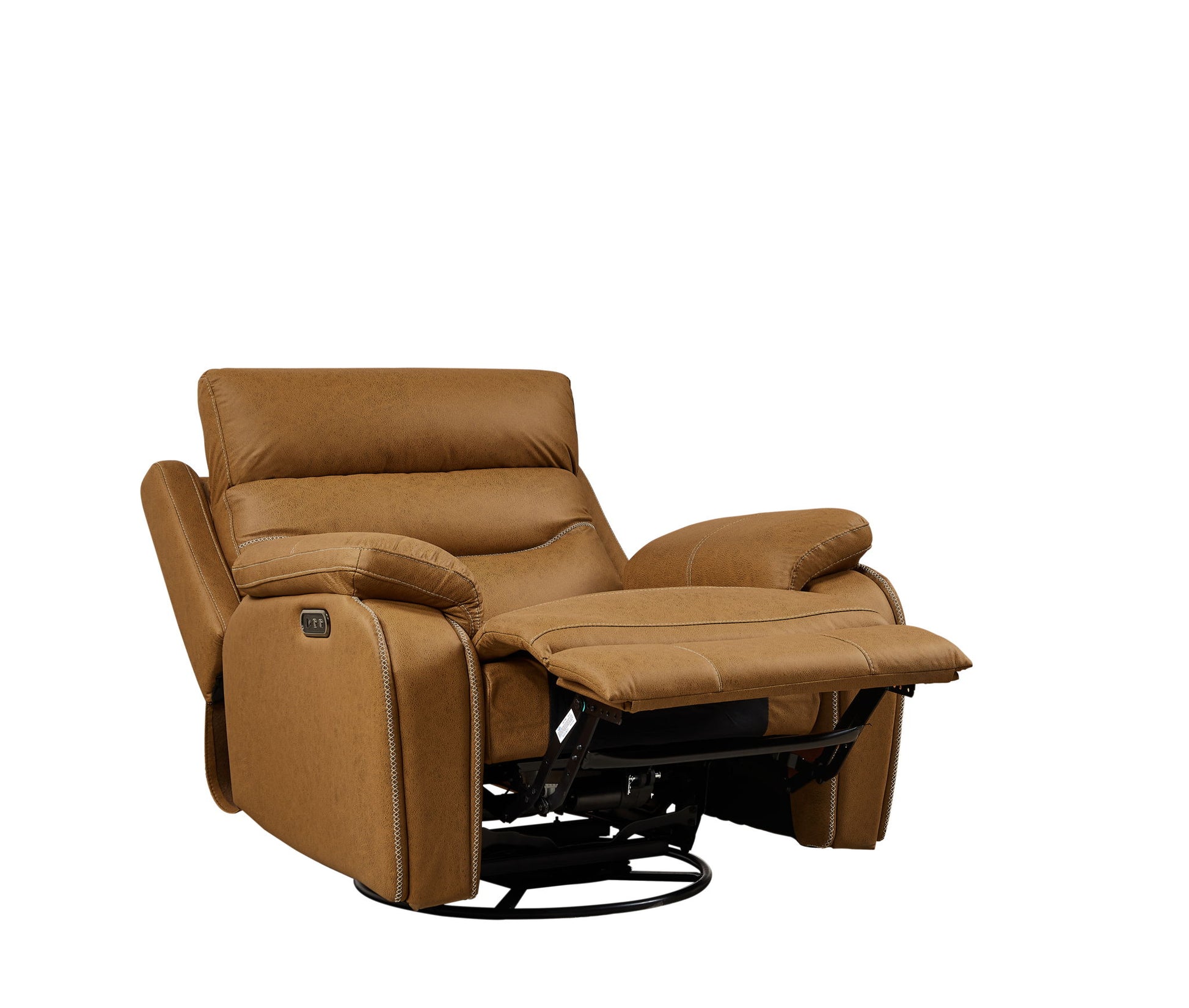 Dual Okin Motor Rocking And 240° Swivel Single Sofa Seat Recliner Chair Infinite Position, Head Rest With Power Function - Best Buy Furniture