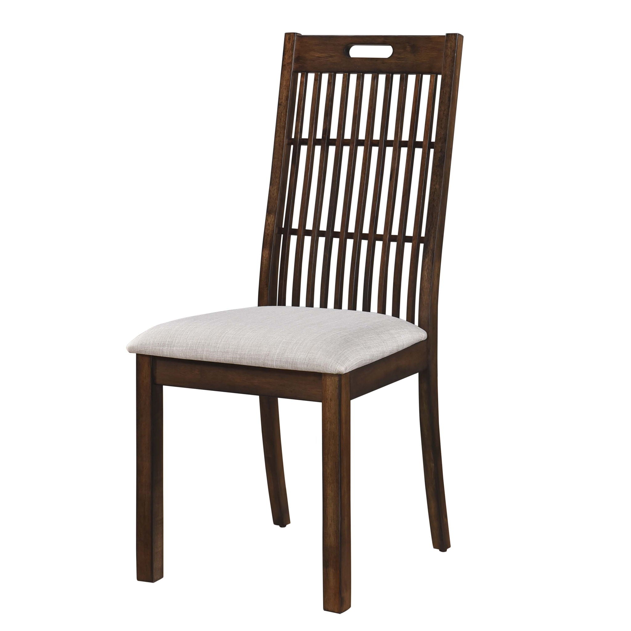 2 Pieces Set Dining Side Chair Rustic Modern Farmhouse Design Retro Design Easy To Assembly - Antique Dark Oak - Best Buy Furniture