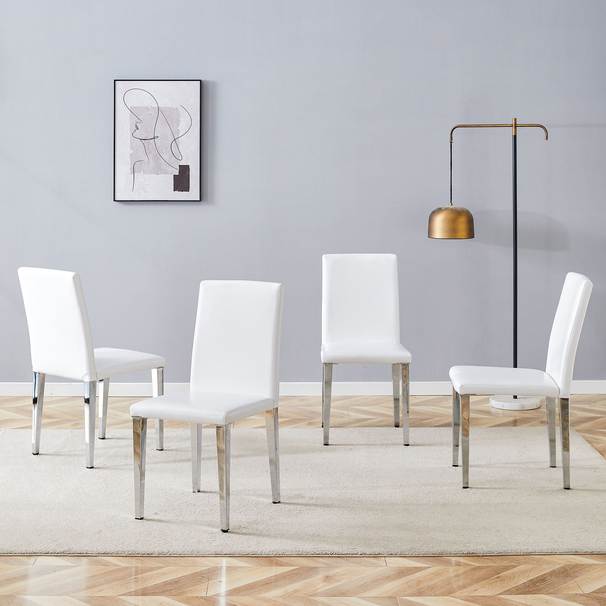 Simple And Versatile Dining Chairs With Metal Legs - Best Buy Furniture