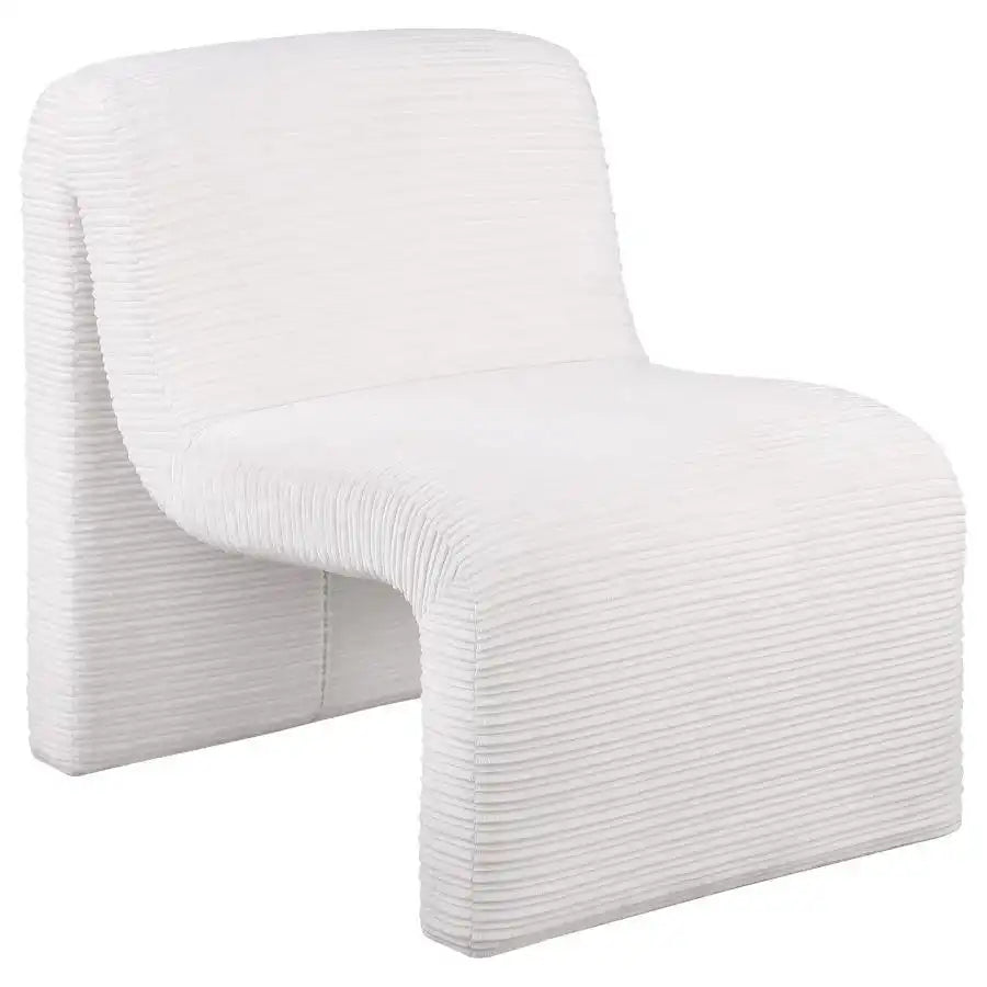Drayton - Upholstered Curved Armless Accent Chair - Best Buy Furniture