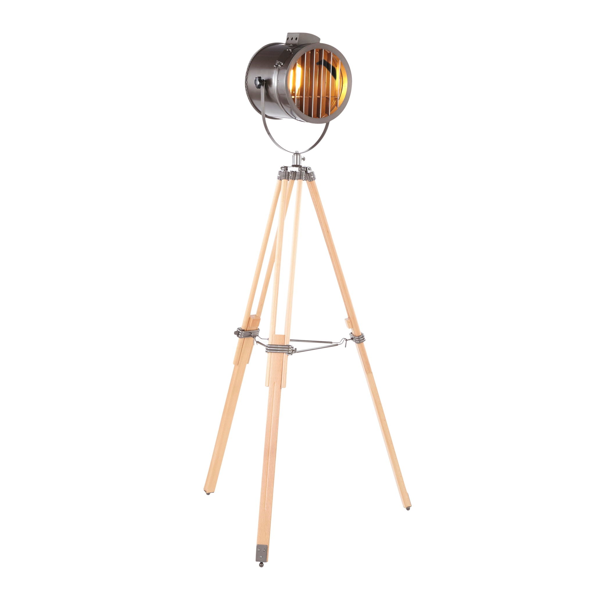 Ahoy - Industrial Floor Lamp - Natural / Antique - Best Buy Furniture