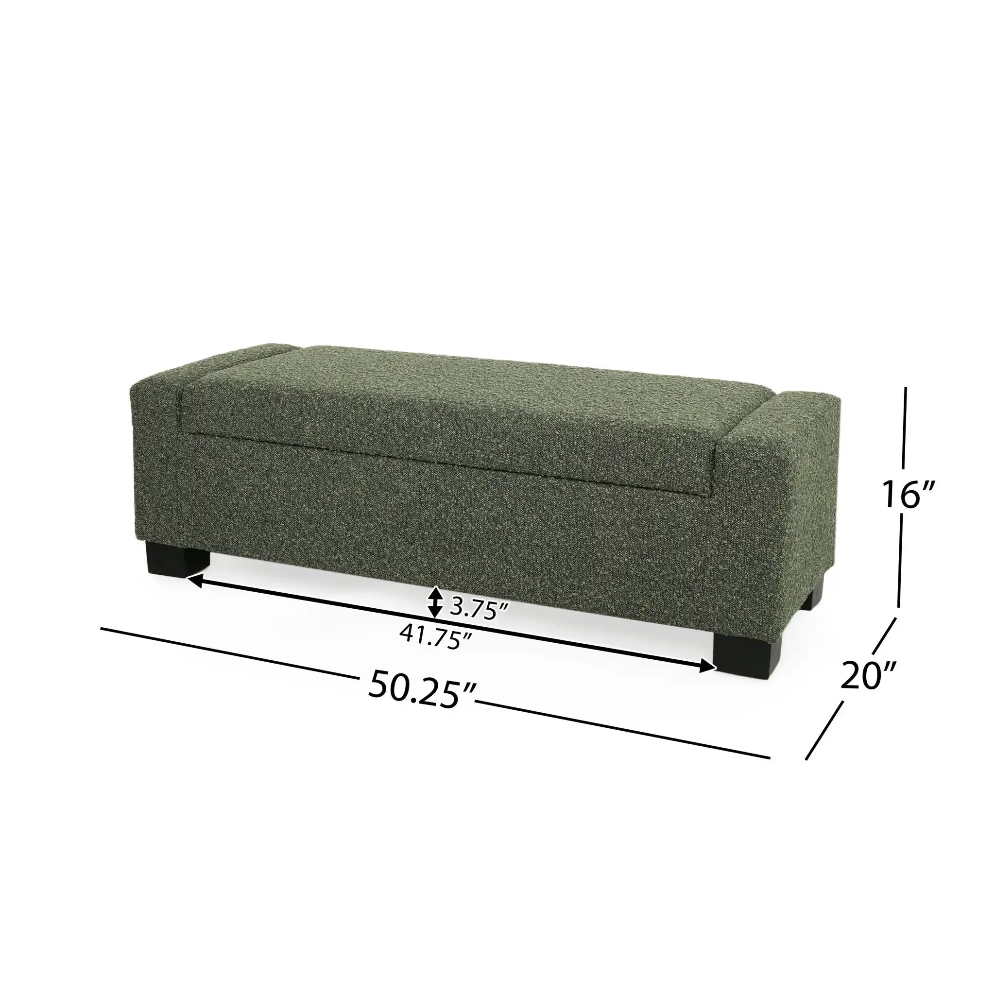 Textured Fabric Ottoman Bench With Hinged Lid - Best Buy Furniture