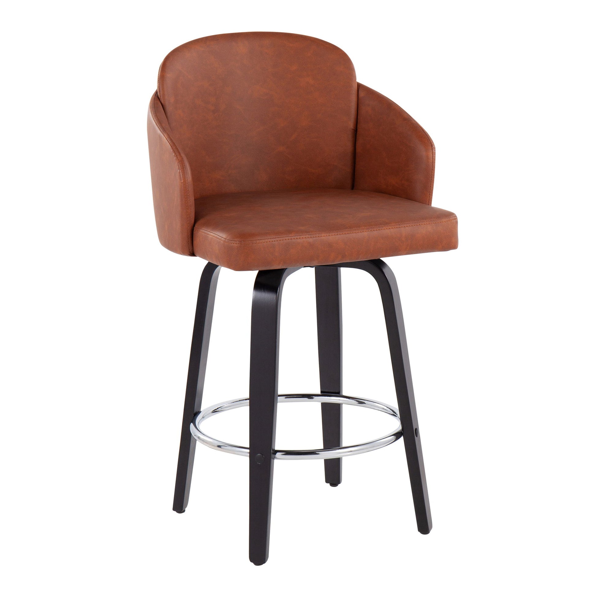 Dahlia - Contemporary Counter Stool Round Footrest (Set of 2) - Best Buy Furniture