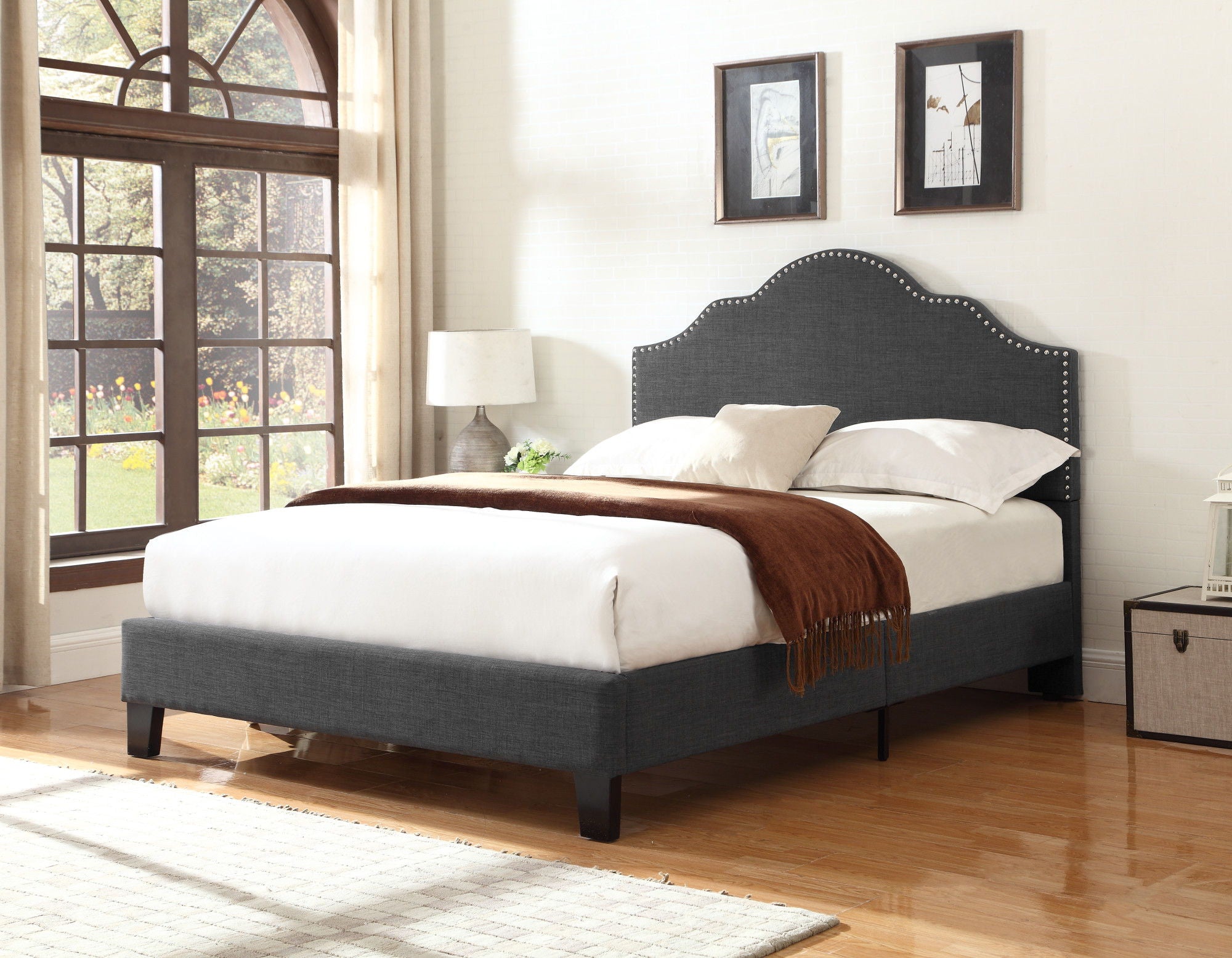 Kopa - Fabric Upholstered Bed - Best Buy Furniture