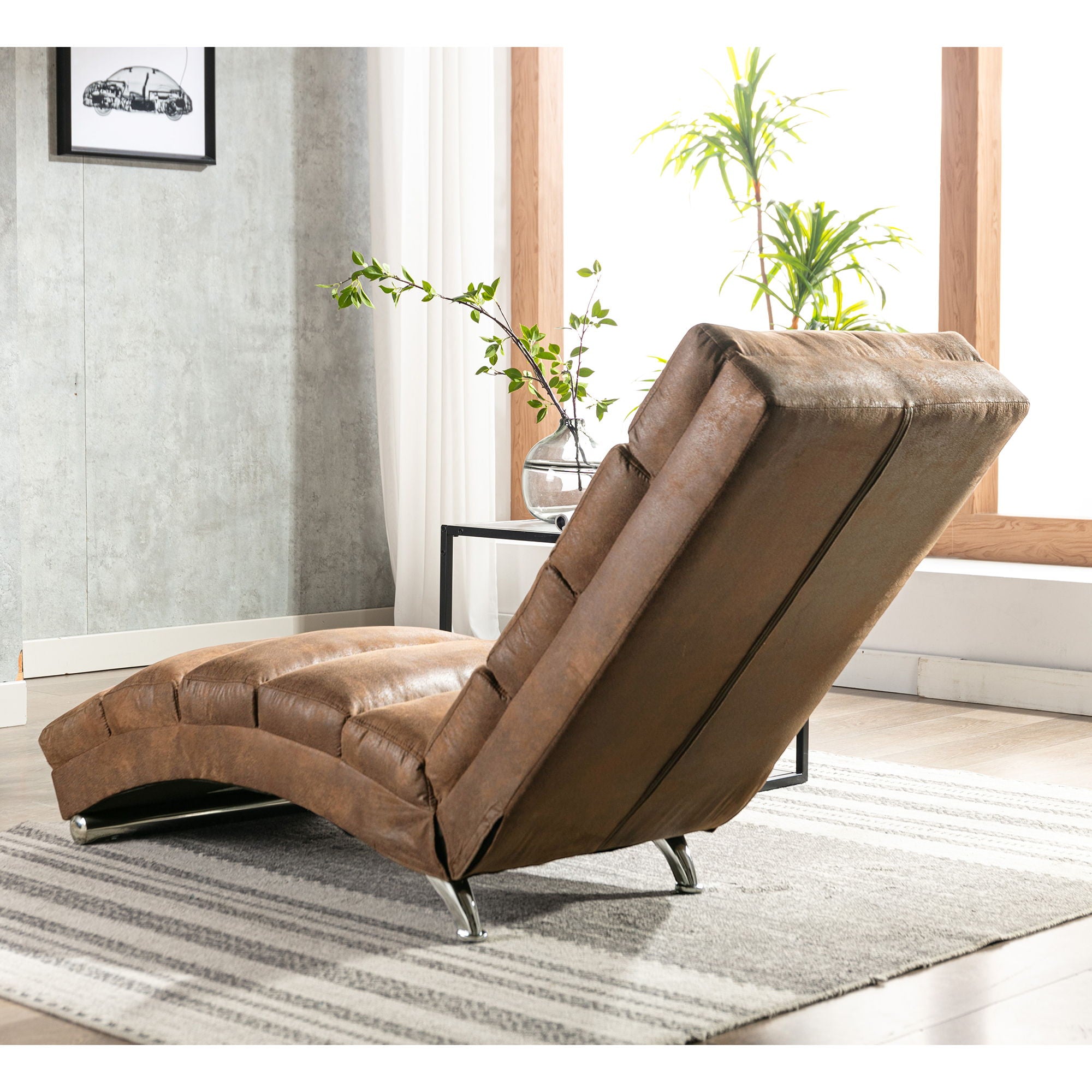 Massage Chaise Lounge Indoor With Remote Control, Ergonomic Electric Massage Lounger - Best Buy Furniture