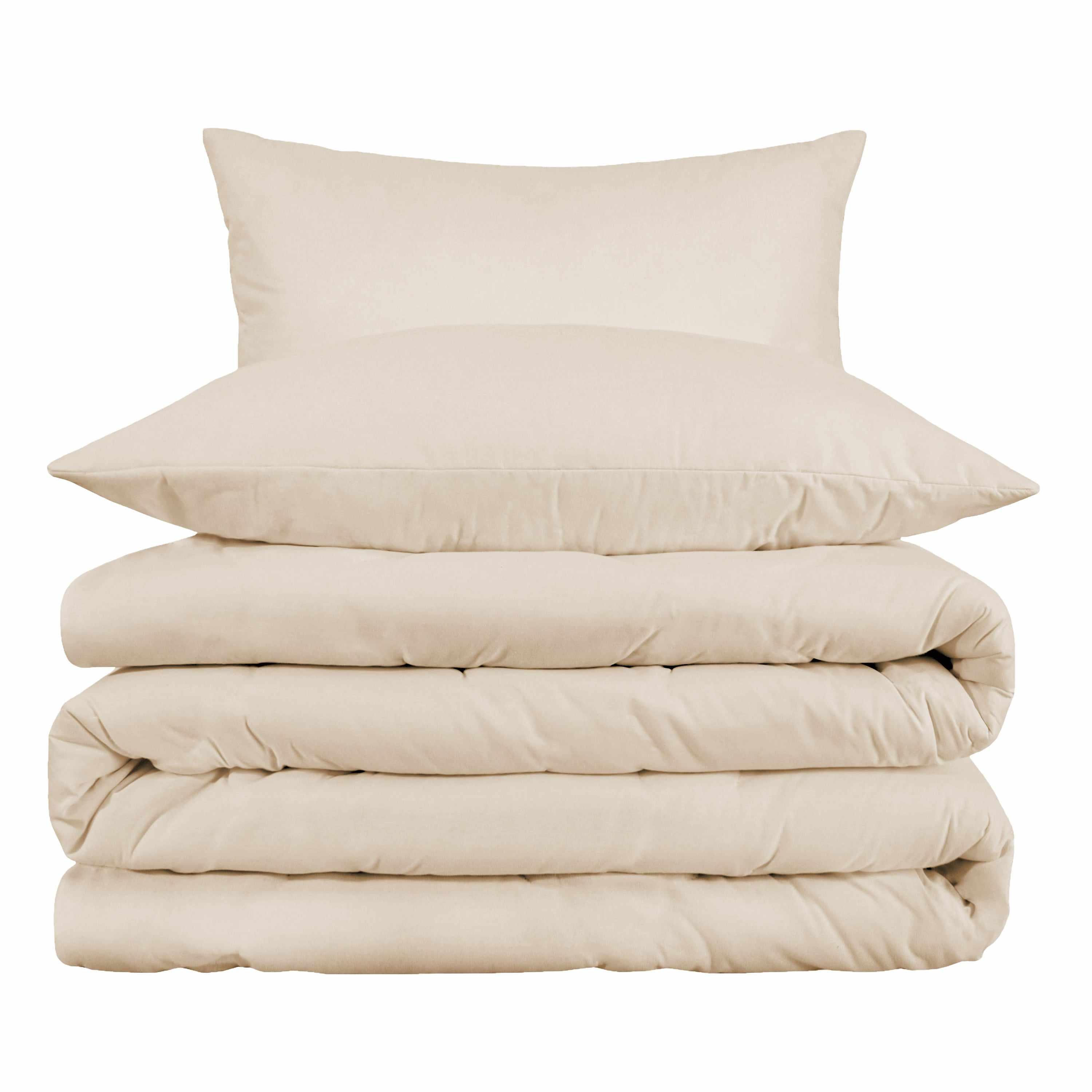 1000 Thread Count Egyptian Cotton Solid Duvet Cover Set