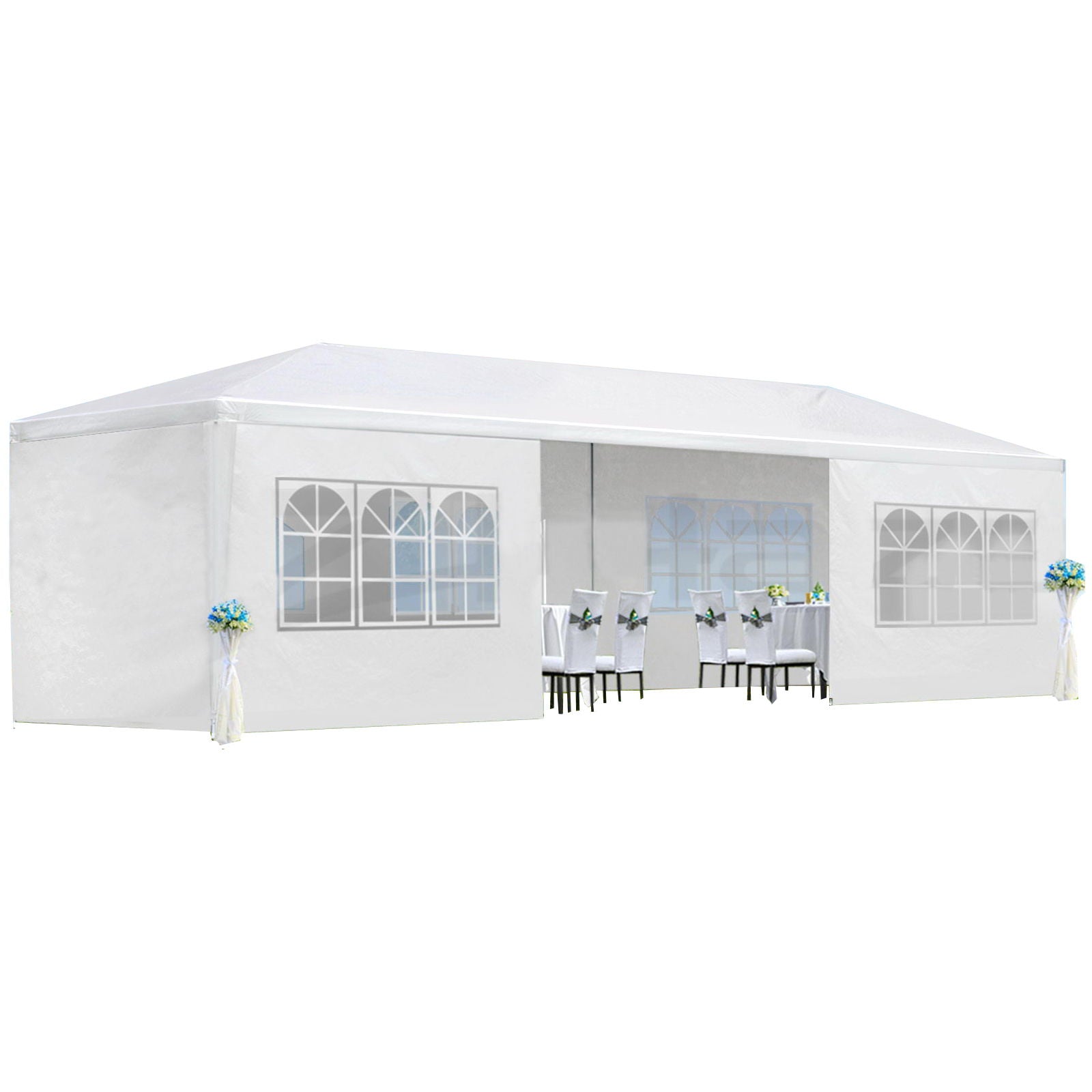 10X30' Wedding Party Canopy Tent Outdoor Gazebo With Removable Sidewalls - Best Buy Furniture