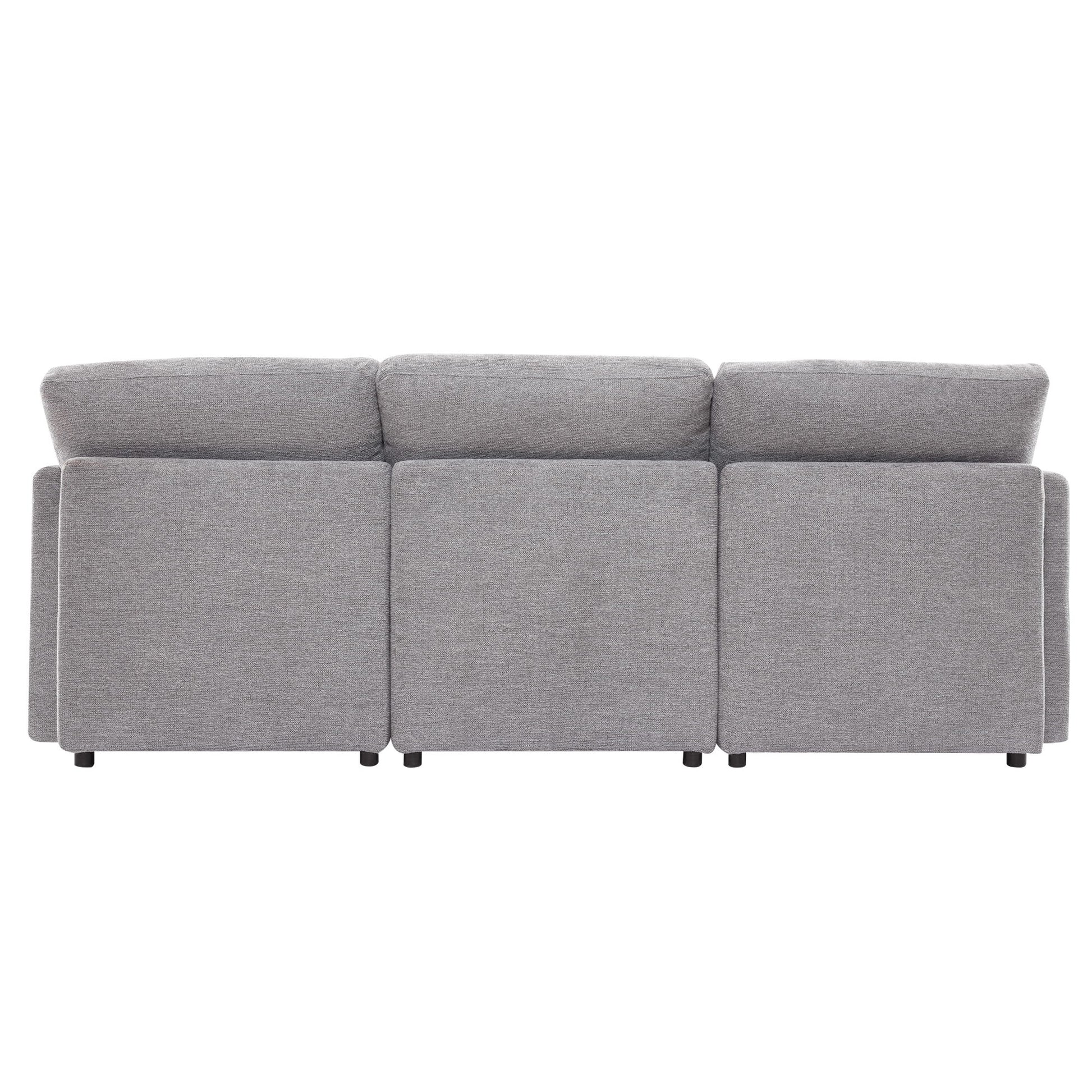 Sectional Sofa Modular Sofa U - Shaped Sofa Couch Sofa Bed L - Shaped Sofa With A Movable Ottoman And Two USB Ports For Living Room - Best Buy Furniture