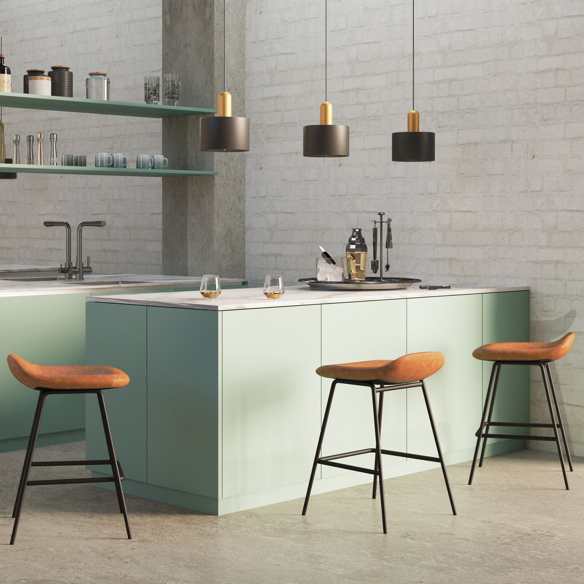 Dafney - pholstered Bar Stool (Set of 2) - Best Buy Furniture