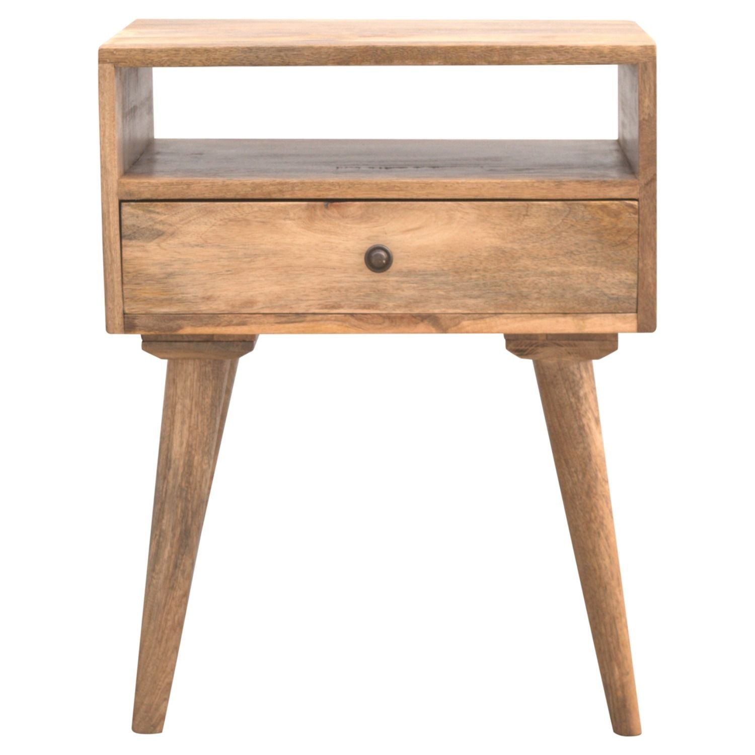 Nightstand With Open Slot - Oak - Best Buy Furniture