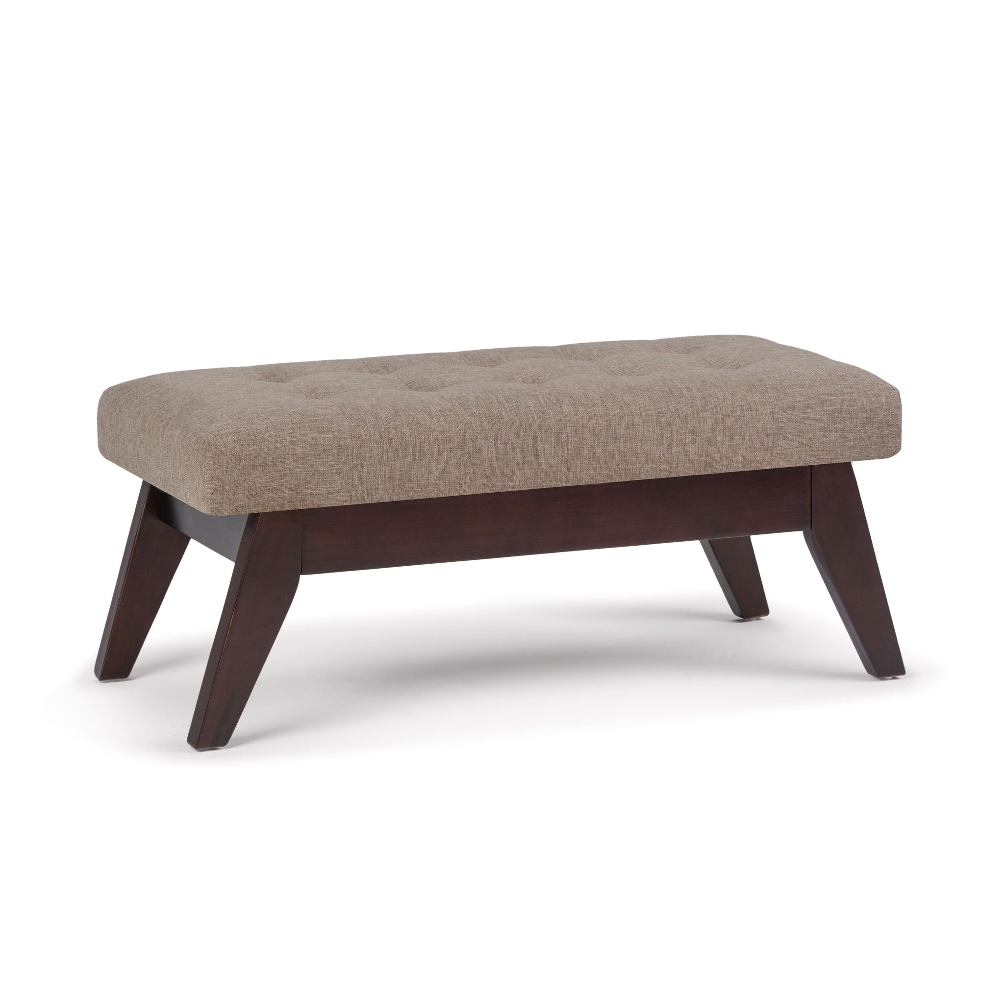 Draper - Upholstered Mid Century Tufted Ottoman Bench - Best Buy Furniture