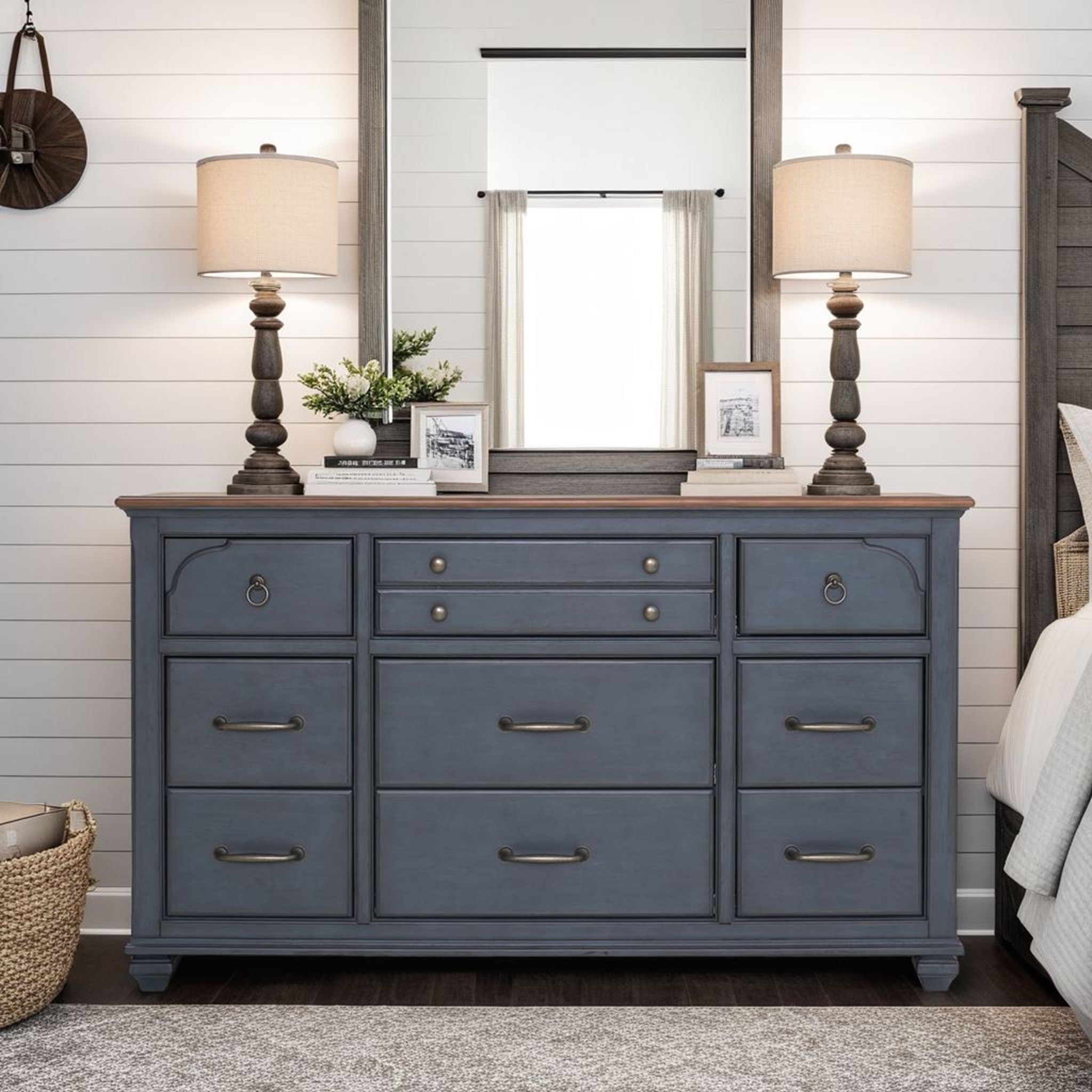 Americana - Dresser - Blue - Best Buy Furniture